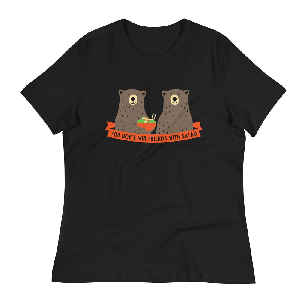 You Don't Win Friends With Salad Women's Signature Tee Hoodie, Sweatshirt | PureTeeCo.com (Image 2)