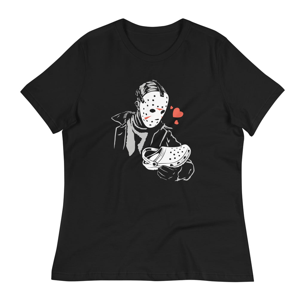 Jason Loves Crocs Women's Signature Tee Hoodie, Sweatshirt | PureTeeCo.com (Image 2)