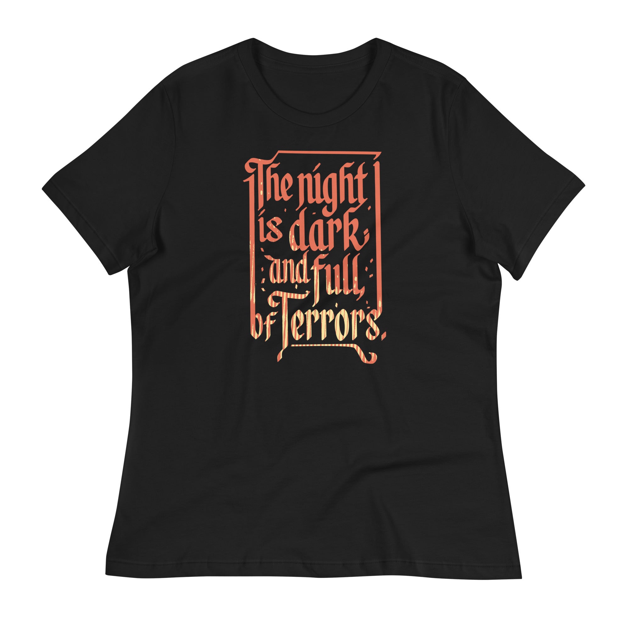 The Night Is Dark And Full Of Terrors Women's Signature Tee Hoodie, Sweatshirt | PureTeeCo.com (Image 1)