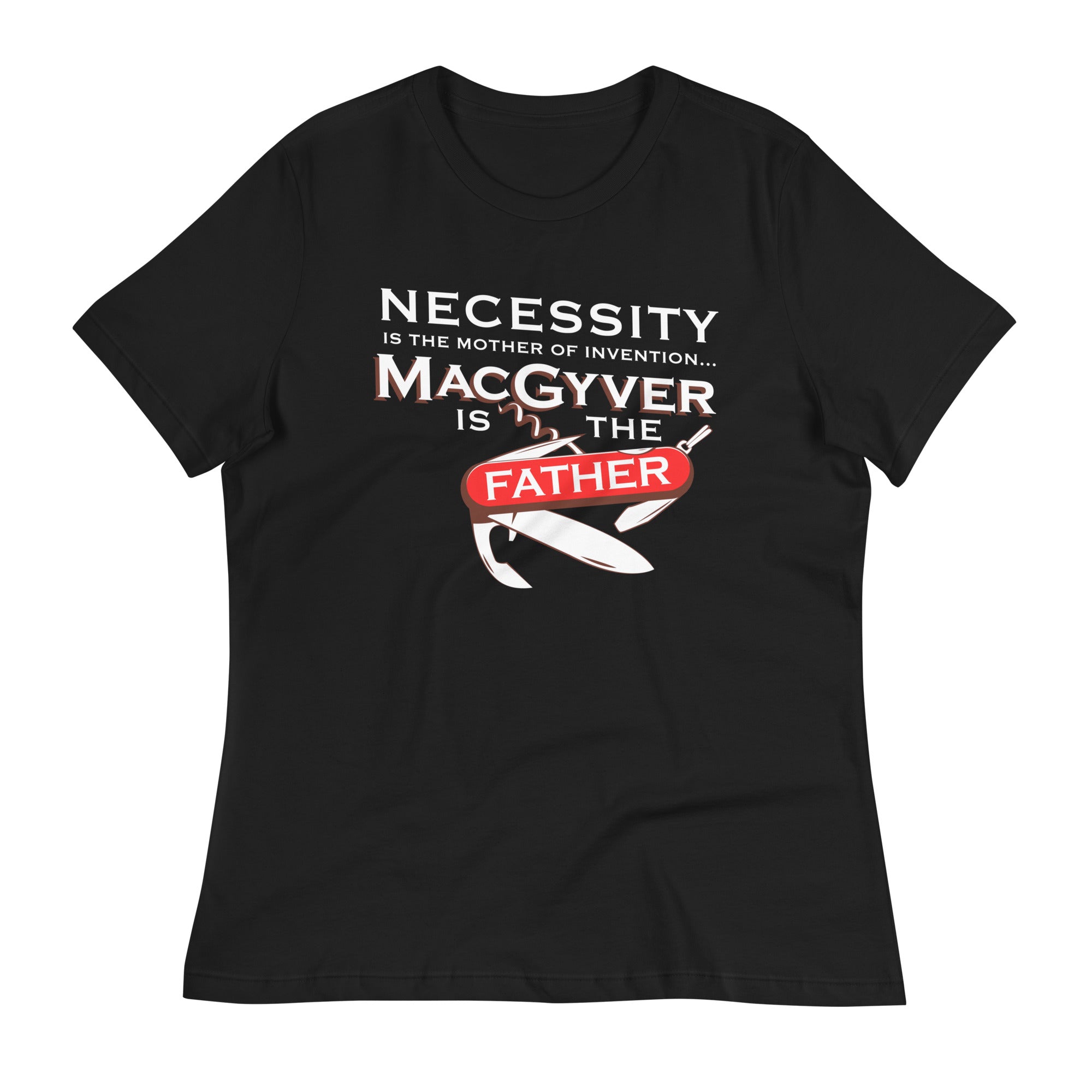 Necessity Is The Mother Women's Signature Tee Hoodie, Sweatshirt | PureTeeCo.com (Image 3)