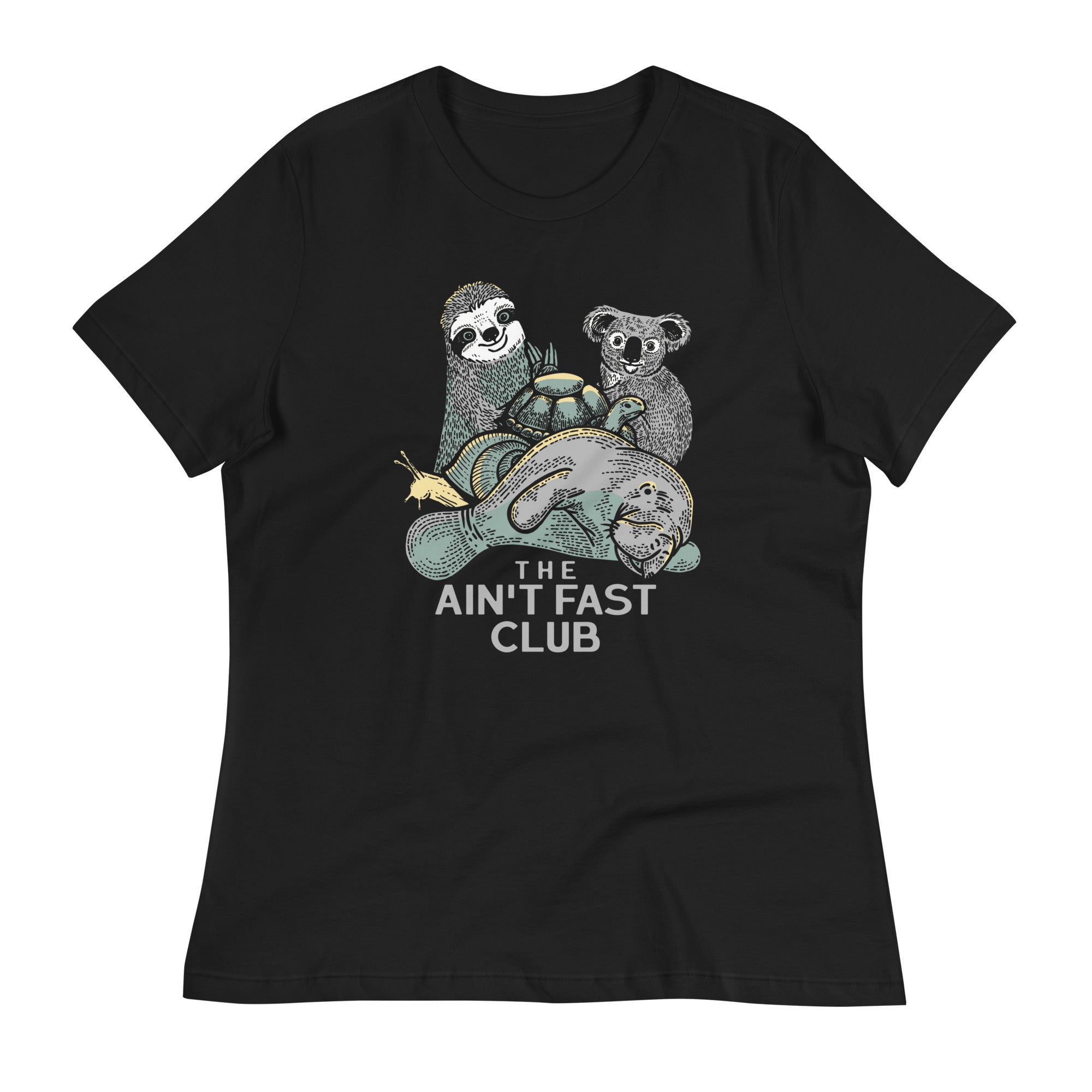 The Ain't Fast Club Women's Signature Tee Hoodie, Sweatshirt | PureTeeCo.com (Image 1)