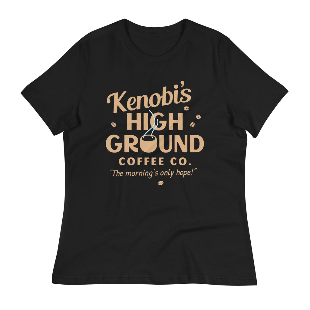 Kenobi's High Ground Coffee Co Women's Signature Tee Hoodie, Sweatshirt | PureTeeCo.com (Image 2)