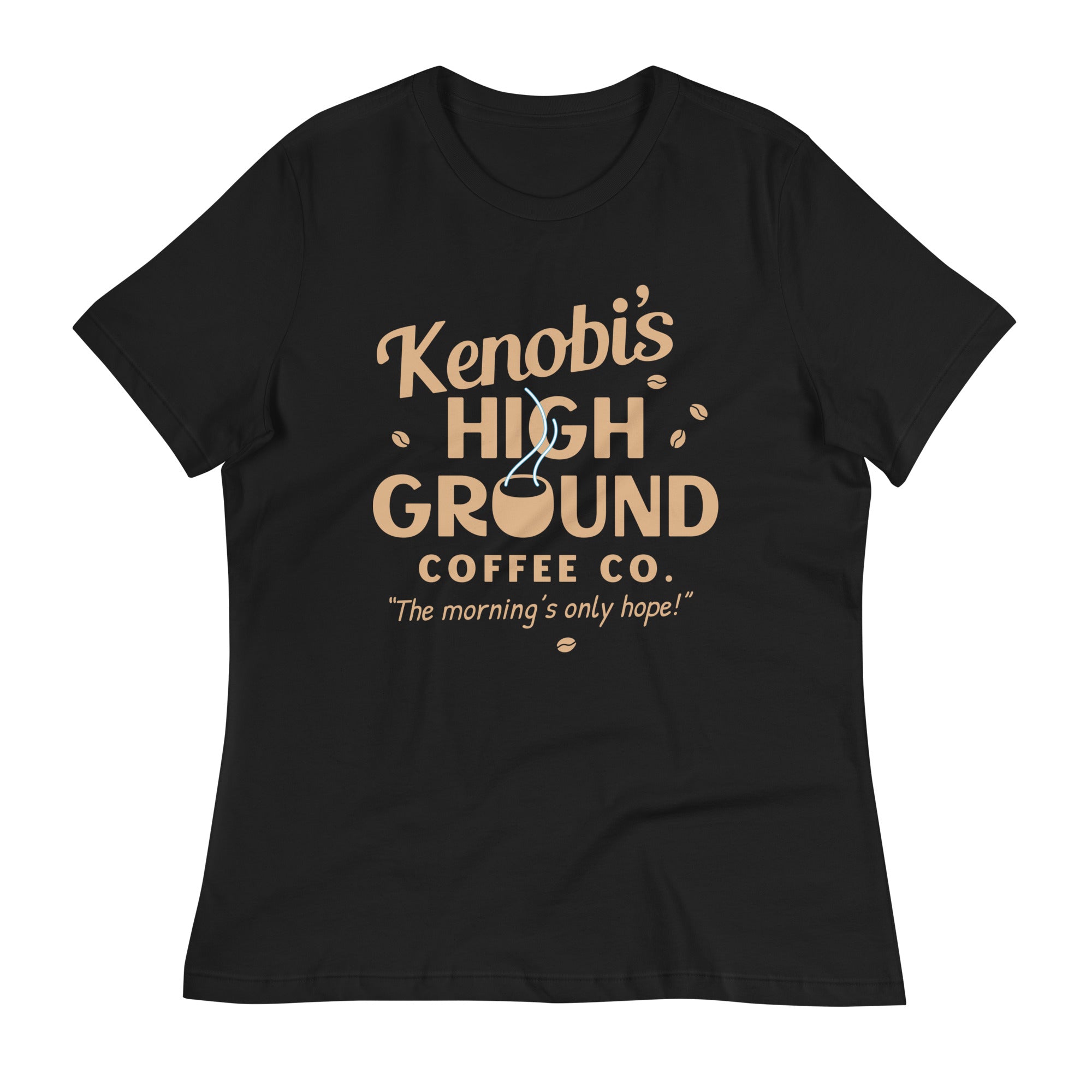 Kenobi's High Ground Coffee Co Women's Signature Tee Hoodie, Sweatshirt | PureTeeCo.com (Image 2)