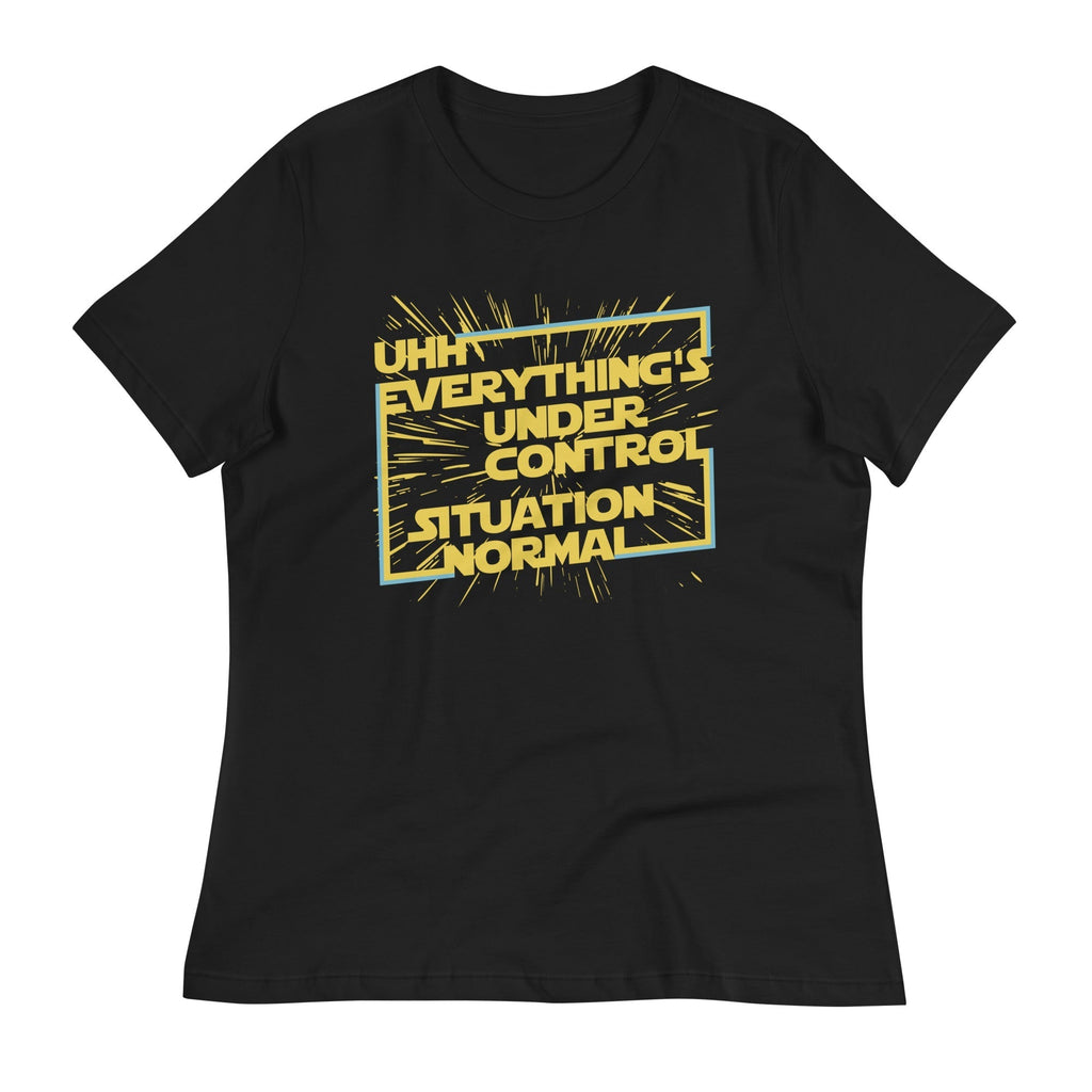 Everything's Under Control Situation Normal Women's Signature Tee Hoodie, Sweatshirt | PureTeeCo.com (Image 3)