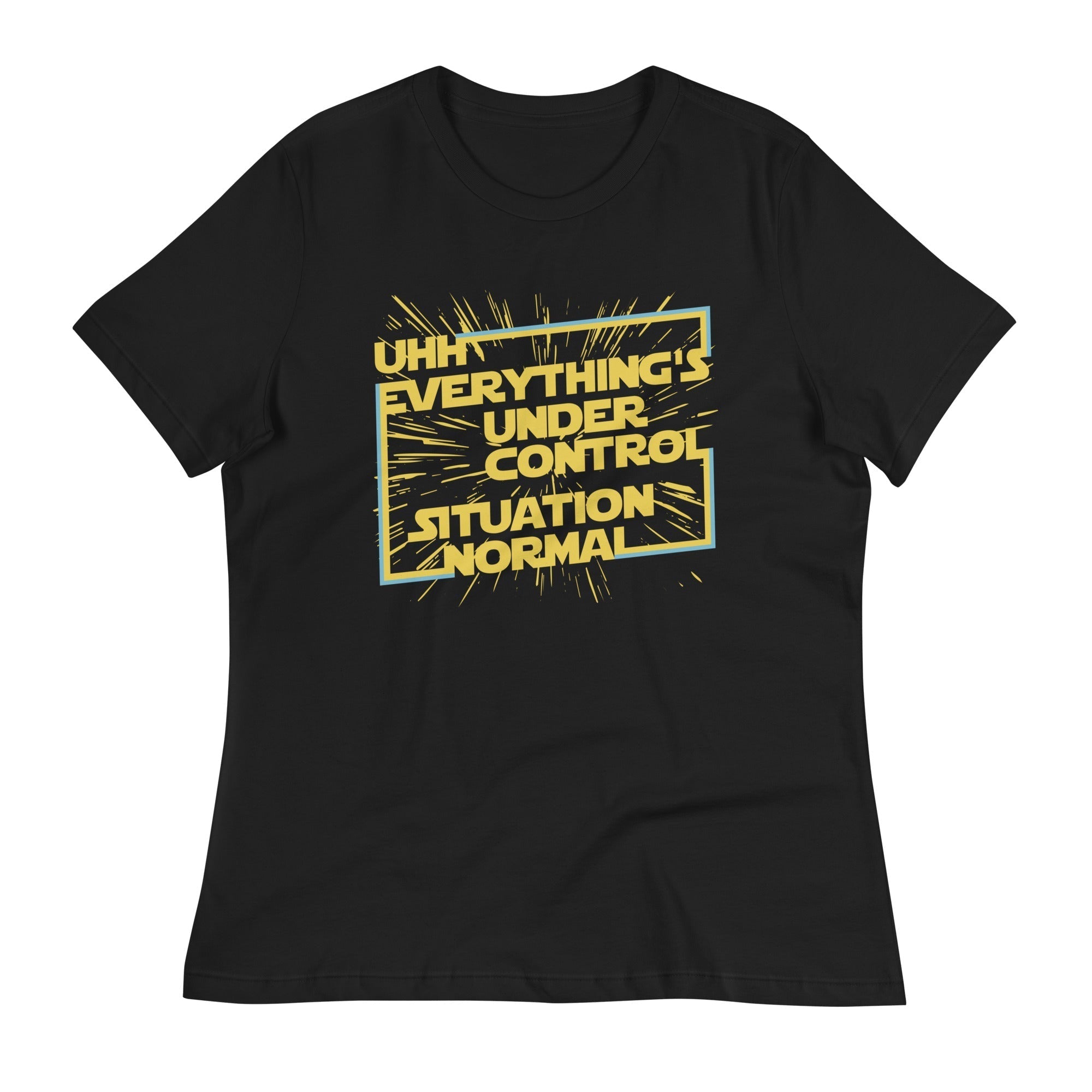 Everything's Under Control Situation Normal Women's Signature Tee Hoodie, Sweatshirt | PureTeeCo.com (Image 3)