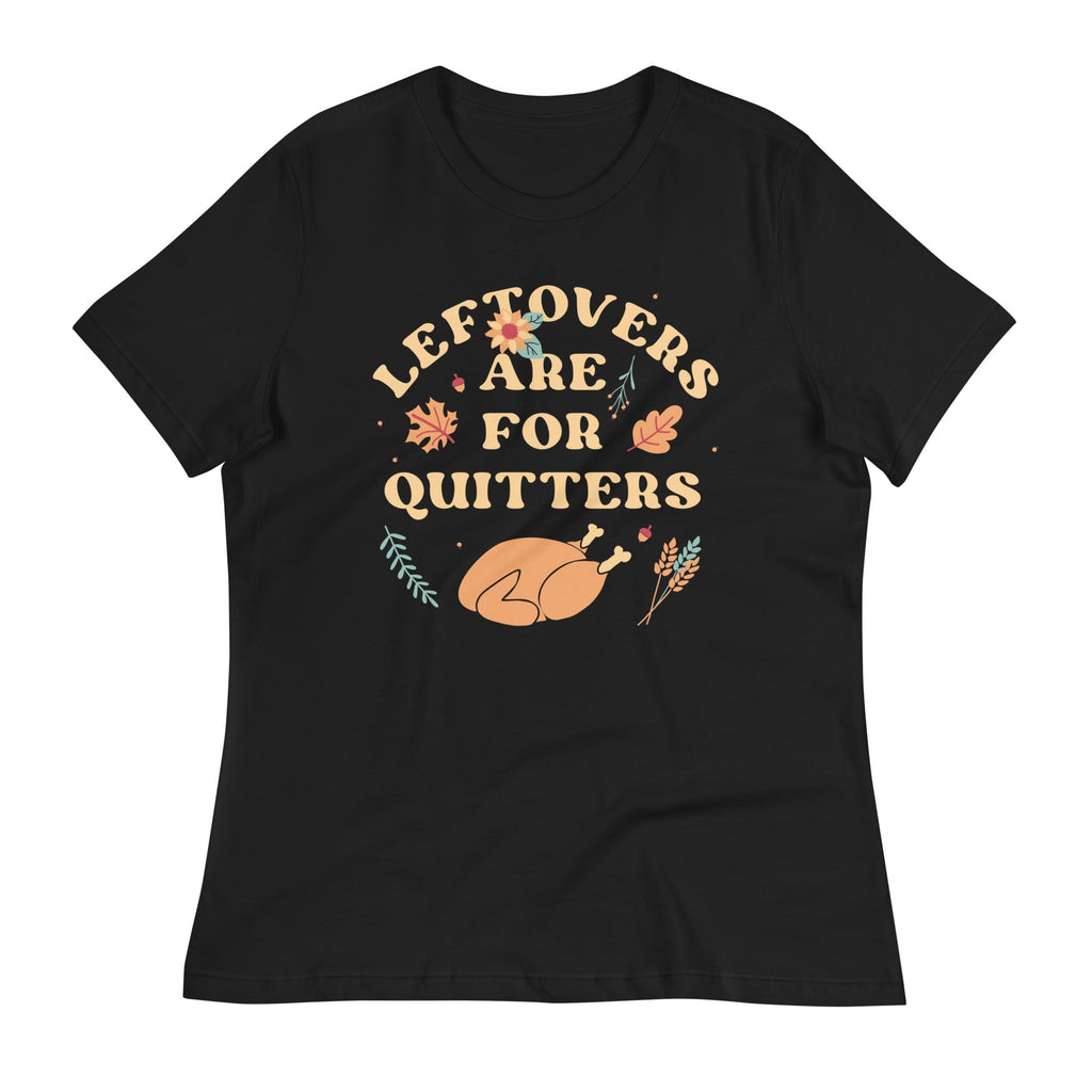 Leftovers Are For Quitters Women's Signature Tee Hoodie, Sweatshirt | PureTeeCo.com (Image 3)