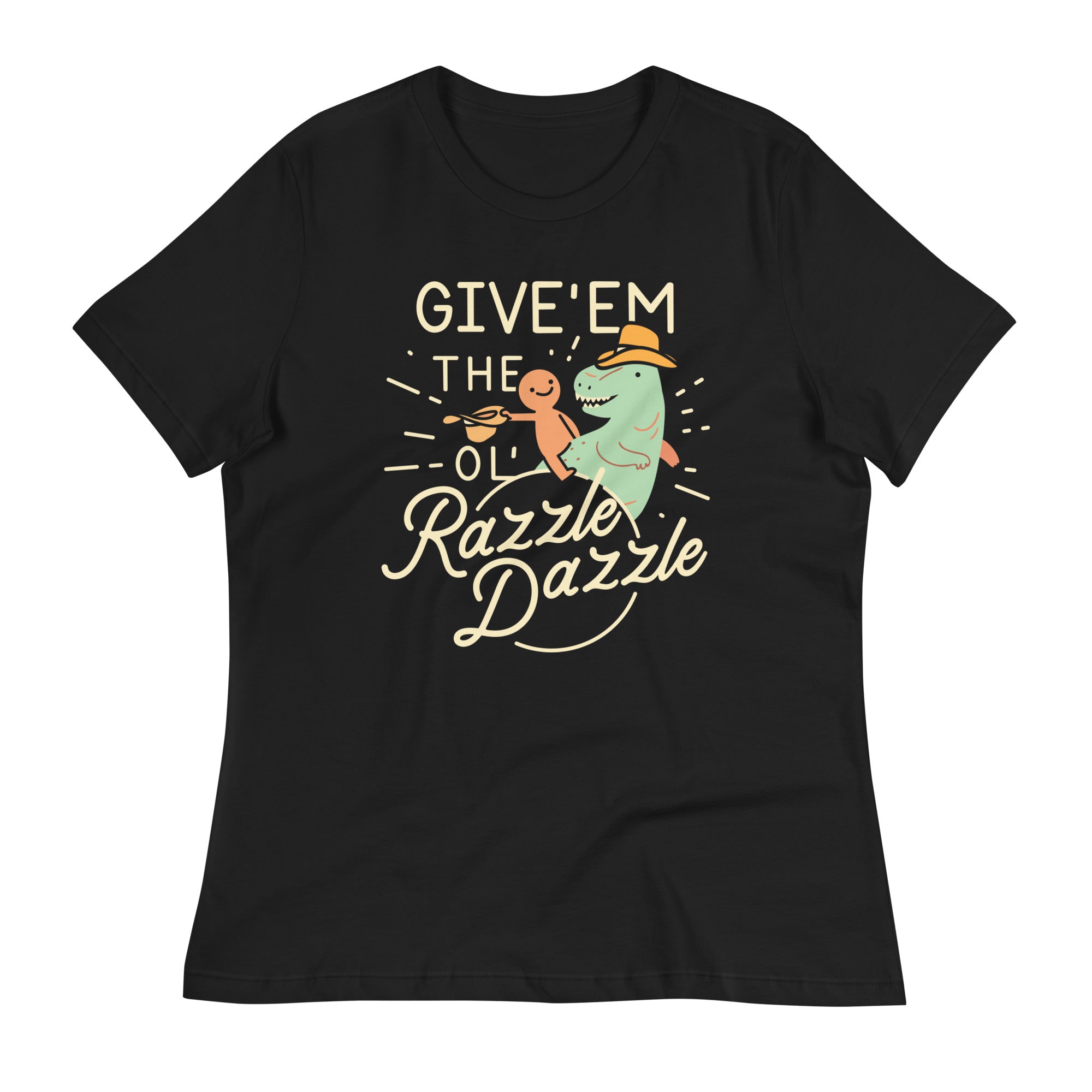 Give'em The Ol' Razzle Dazzle Women's Signature Tee Hoodie, Sweatshirt | PureTeeCo.com (Image 2)