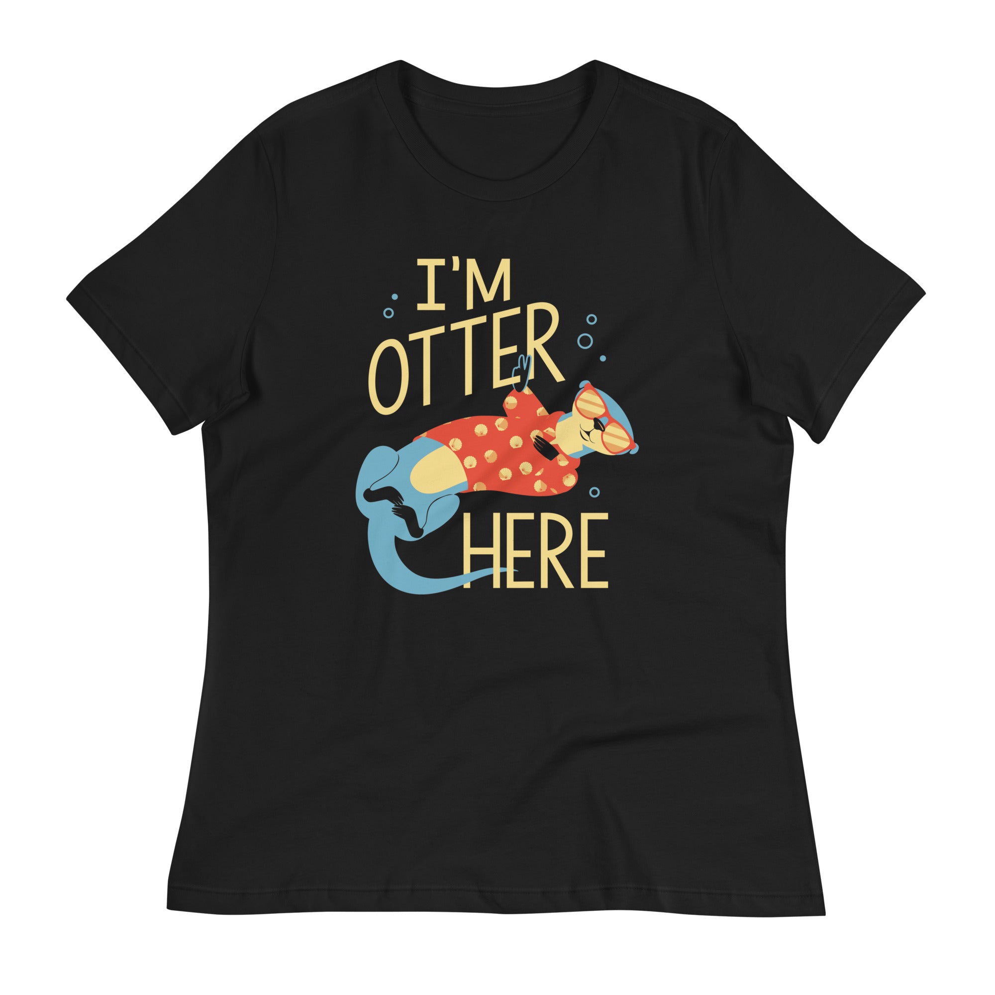 I'm Otter Here Women's Signature Tee Hoodie, Sweatshirt | PureTeeCo.com (Image 2)