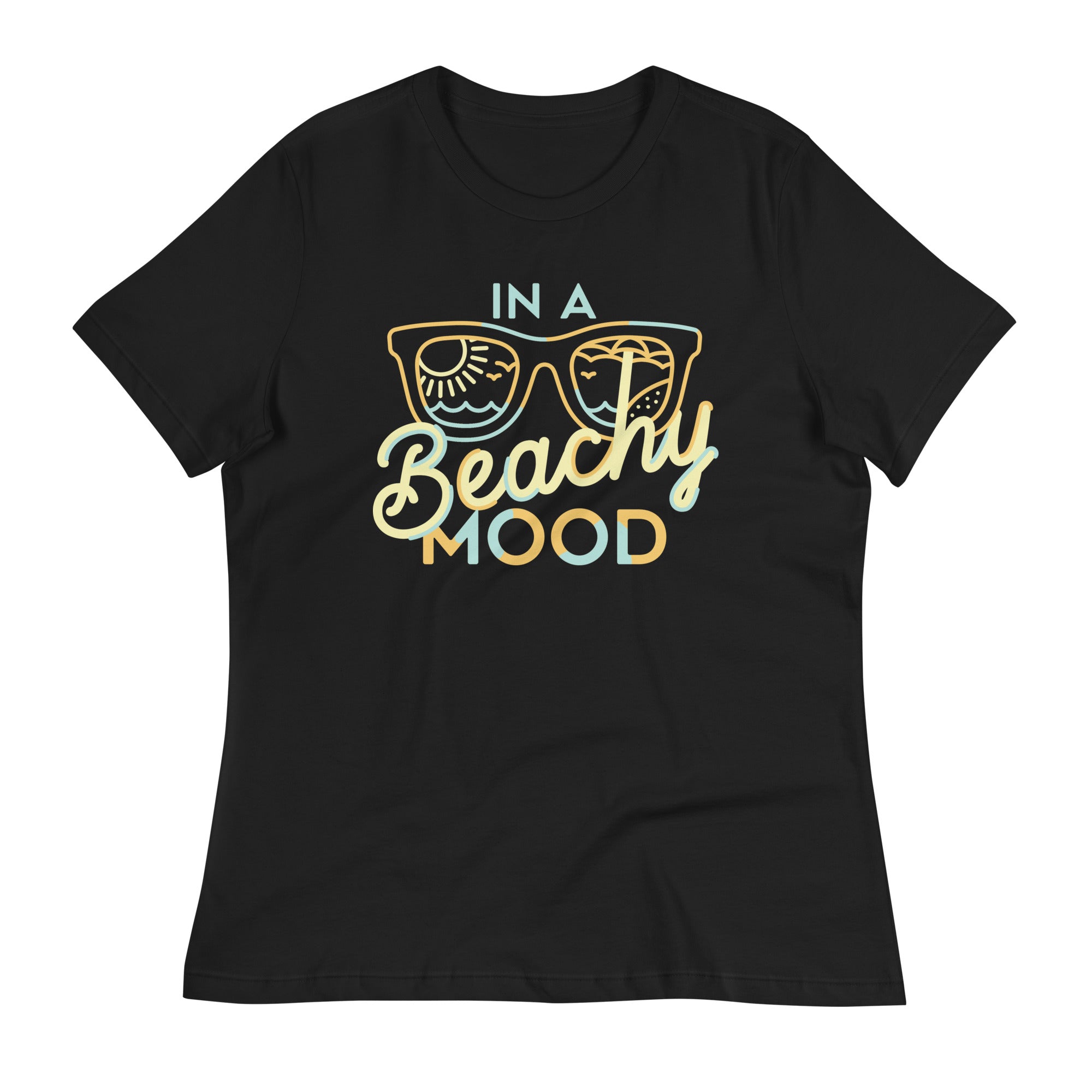In A Beachy Mood Women's Signature Tee Hoodie, Sweatshirt | PureTeeCo.com (Image 2)