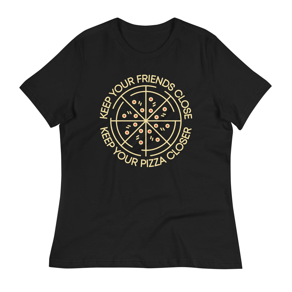 Keep Your Pizza Closer Women's Signature Tee Hoodie, Sweatshirt | PureTeeCo.com (Image 2)