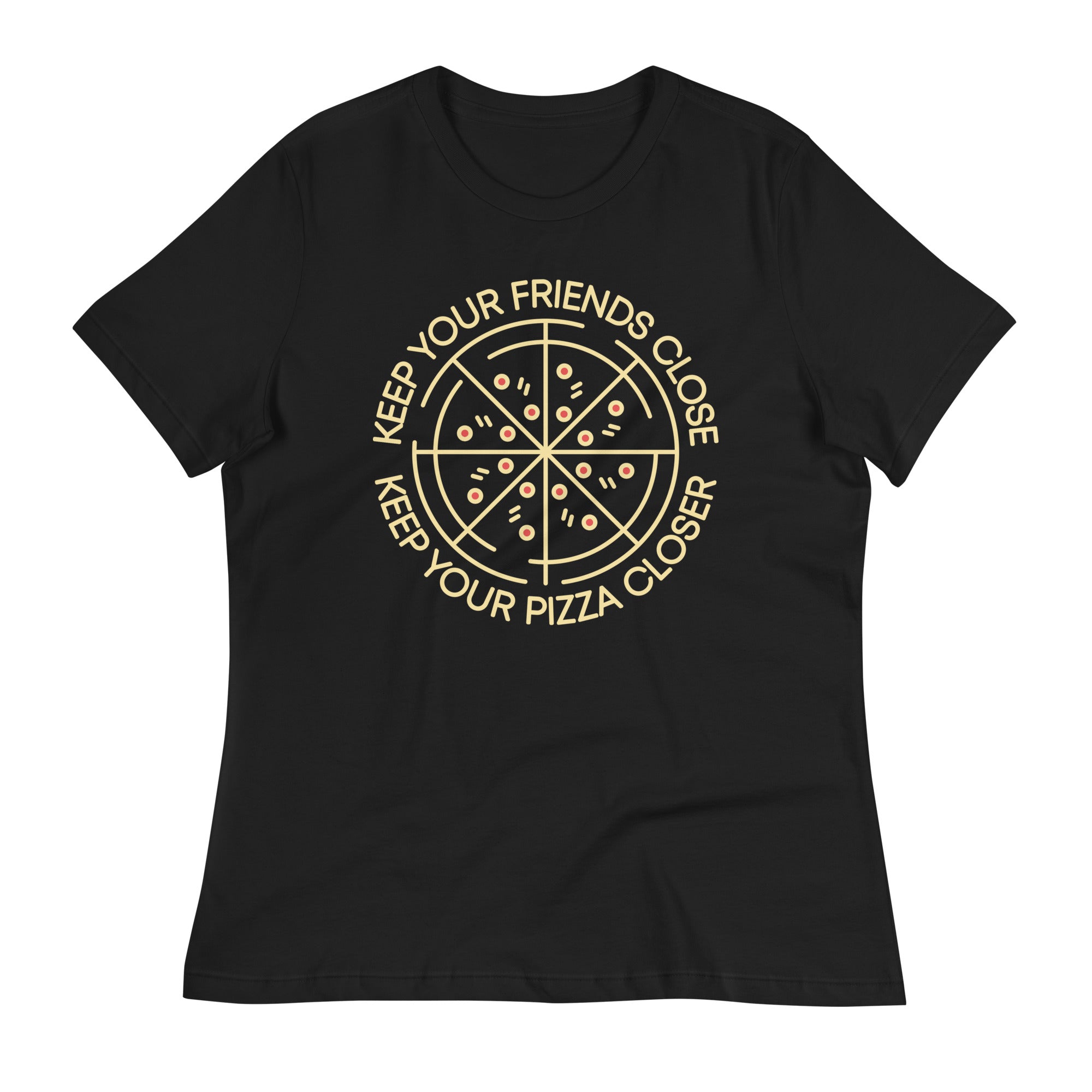 Keep Your Pizza Closer Women's Signature Tee Hoodie, Sweatshirt | PureTeeCo.com (Image 2)