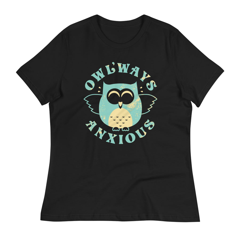 Owlways Anxious Women's Signature Tee Hoodie, Sweatshirt | PureTeeCo.com (Image 2)