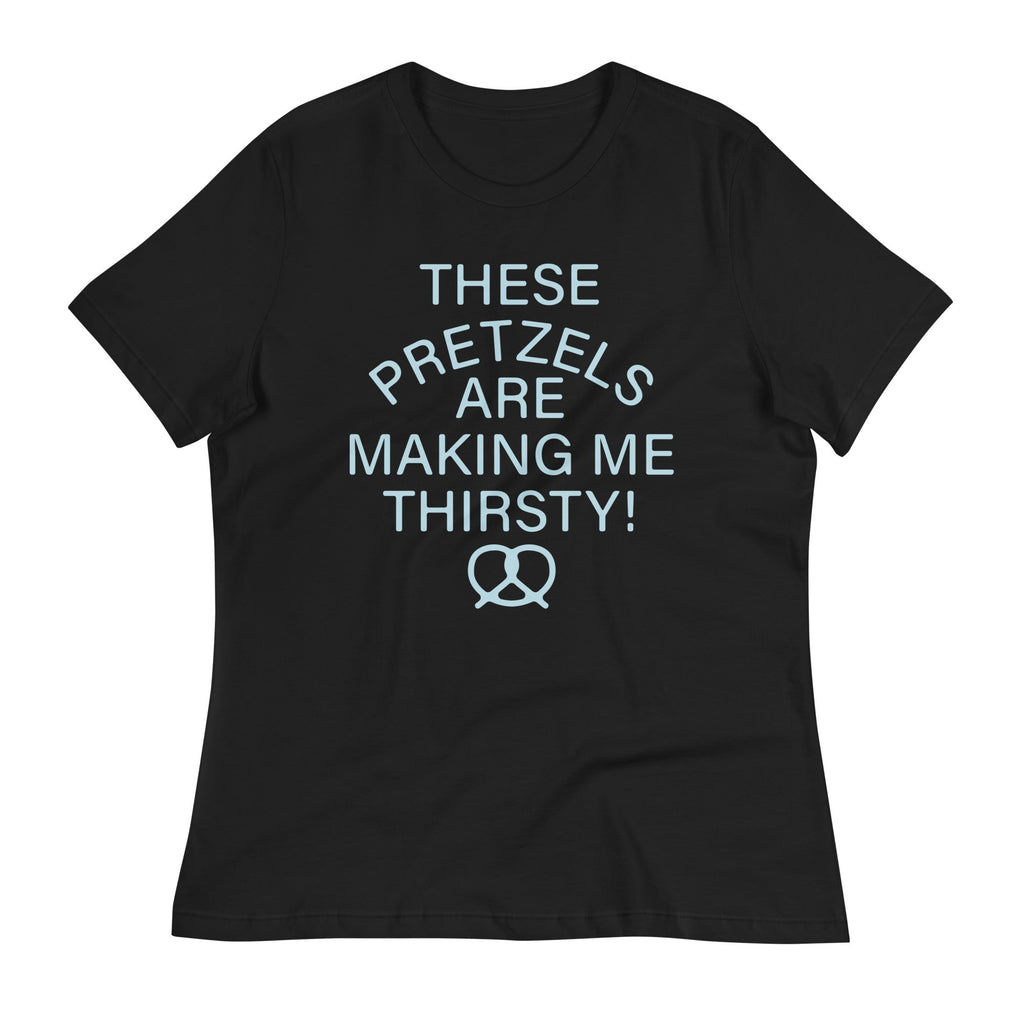These Pretzels Are Making Me Thirsty! Women's Signature Tee Hoodie, Sweatshirt | PureTeeCo.com (Image 2)