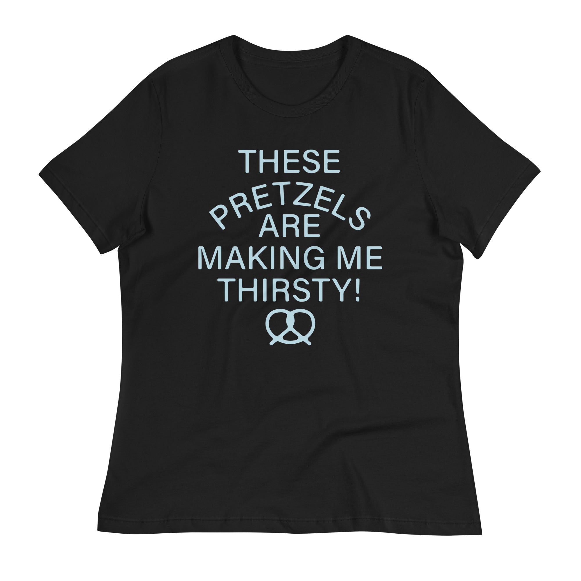 These Pretzels Are Making Me Thirsty! Women's Signature Tee Hoodie, Sweatshirt | PureTeeCo.com (Image 2)