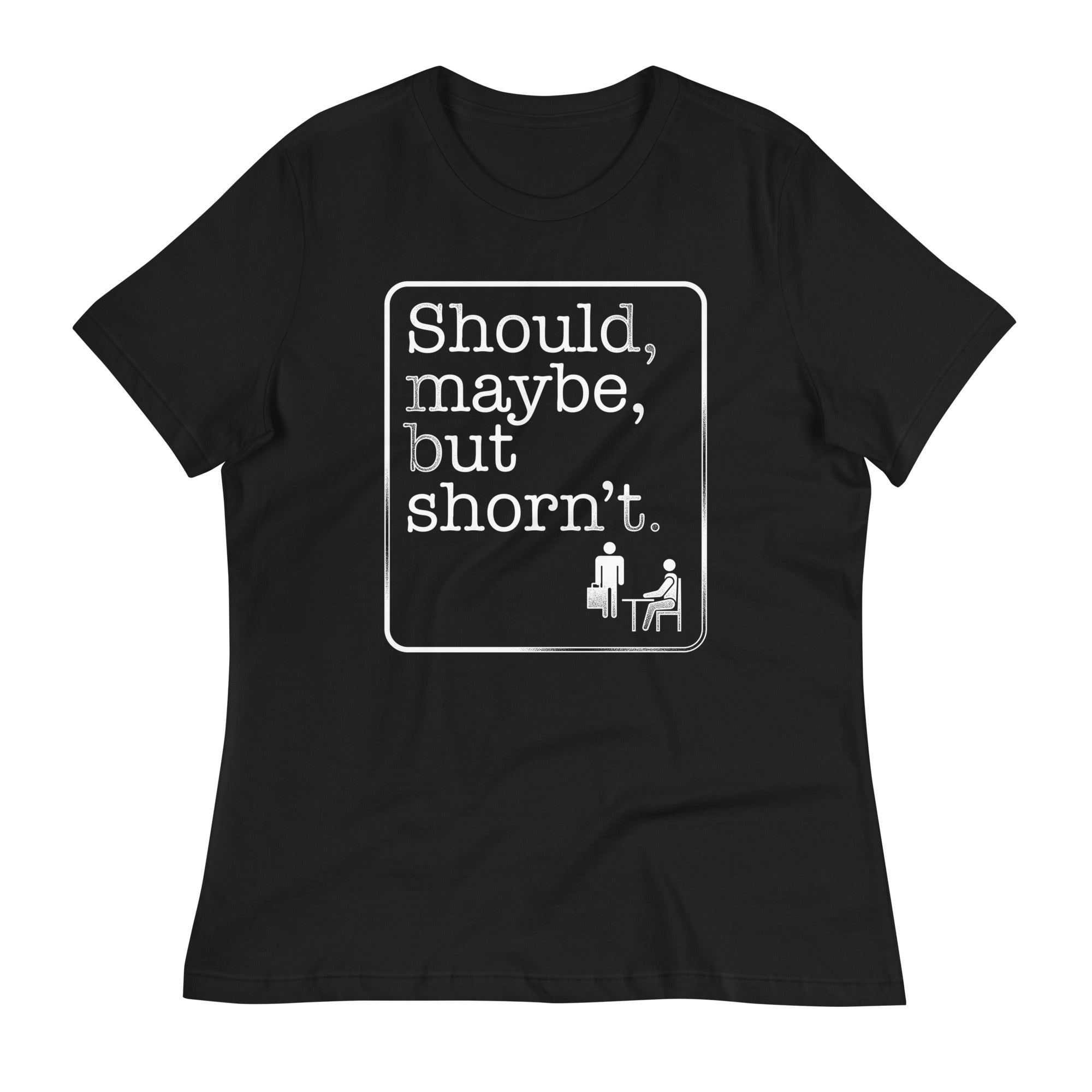 Should, Maybe, But Shorn't Women's Signature Tee Hoodie, Sweatshirt | PureTeeCo.com (Image 3)