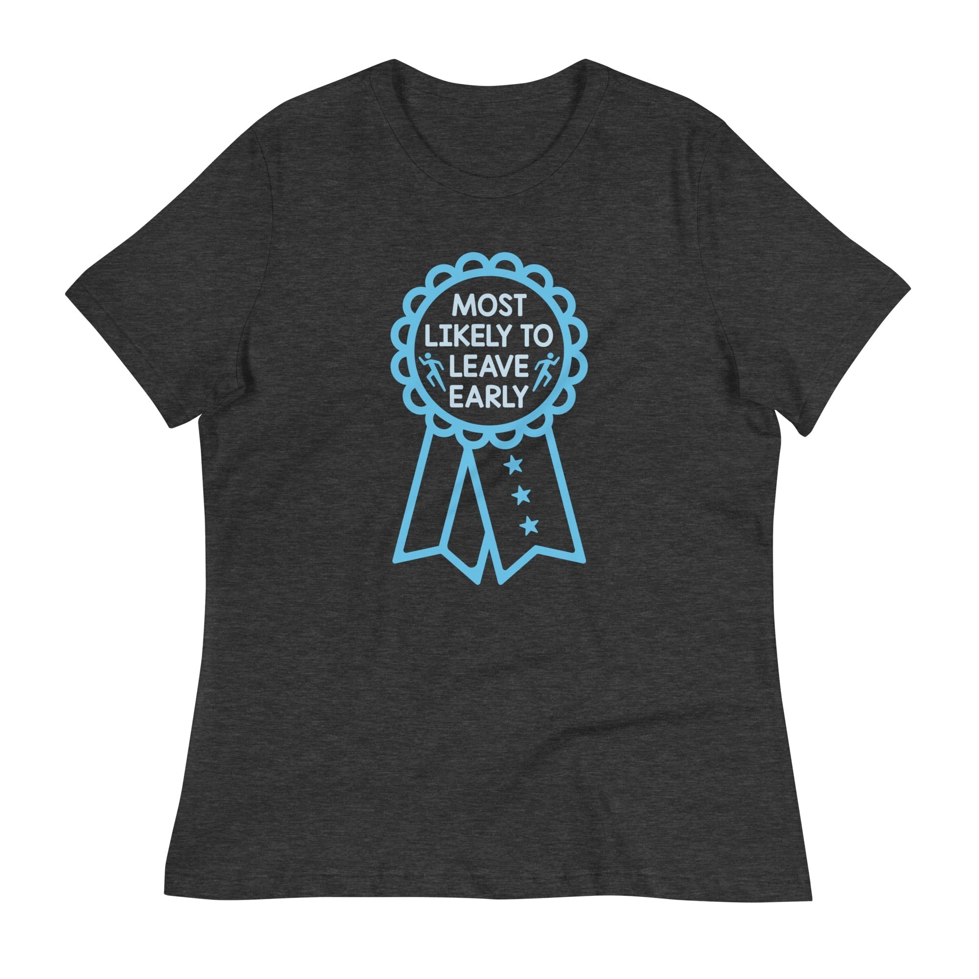 Most Likely To Leave Early Women's Signature Tee Hoodie, Sweatshirt | PureTeeCo.com (Image 3)