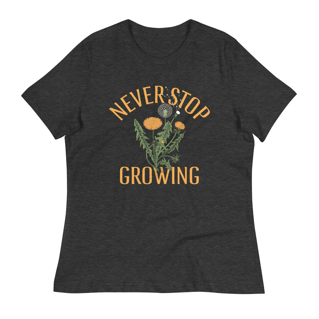Never Stop Growing Women's Signature Tee Hoodie, Sweatshirt | PureTeeCo.com (Image 2)