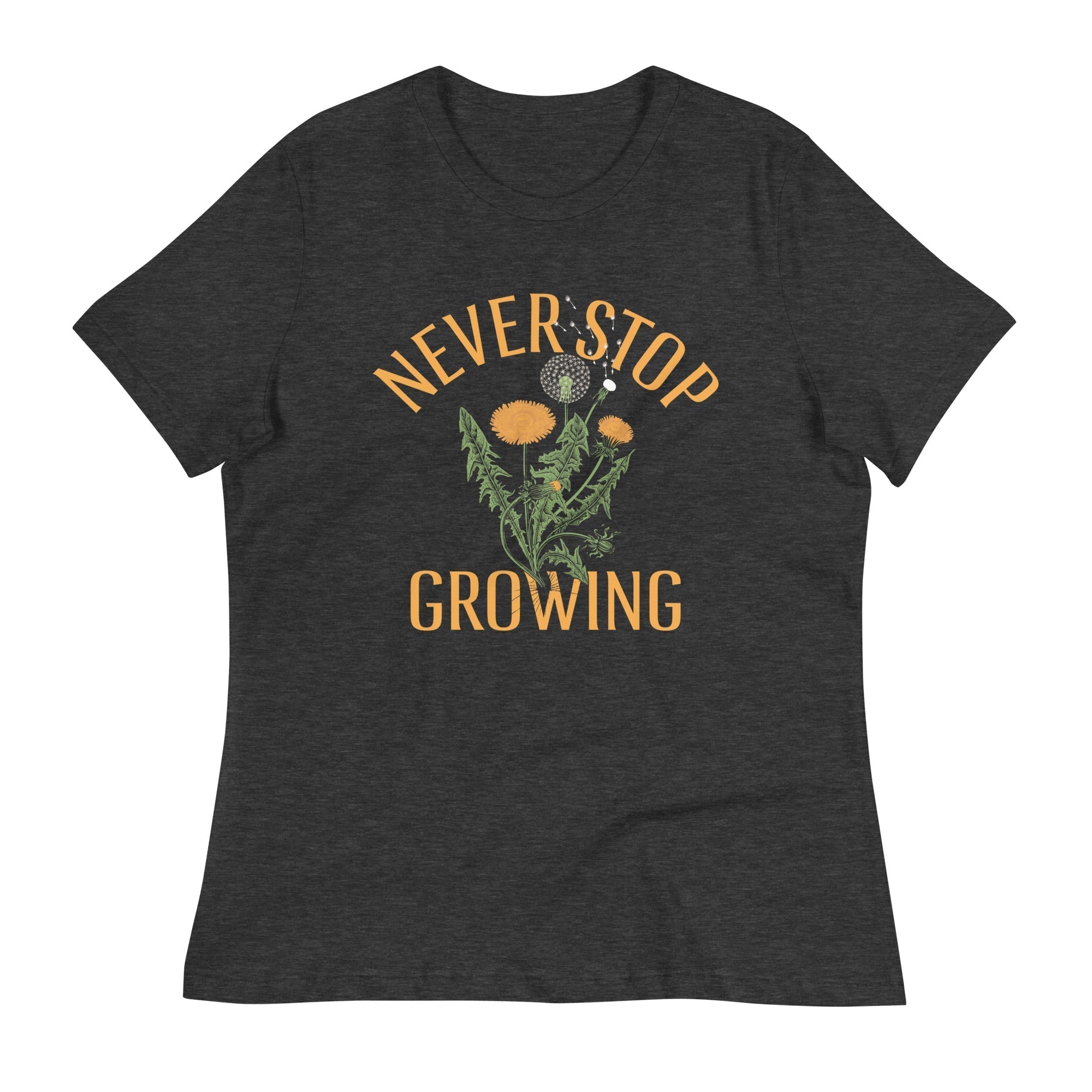 Never Stop Growing Women's Signature Tee Hoodie, Sweatshirt | PureTeeCo.com (Image 2)