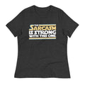 The Sarcasm Is Strong With This One Women's Signature Tee Hoodie, Sweatshirt | PureTeeCo.com (Image 1)
