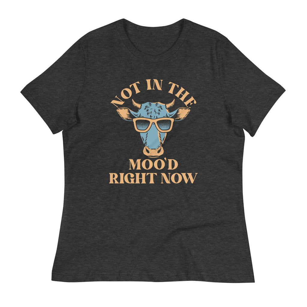 Not In The Moo'd Right Now Women's Signature Tee Hoodie, Sweatshirt | PureTeeCo.com (Image 3)