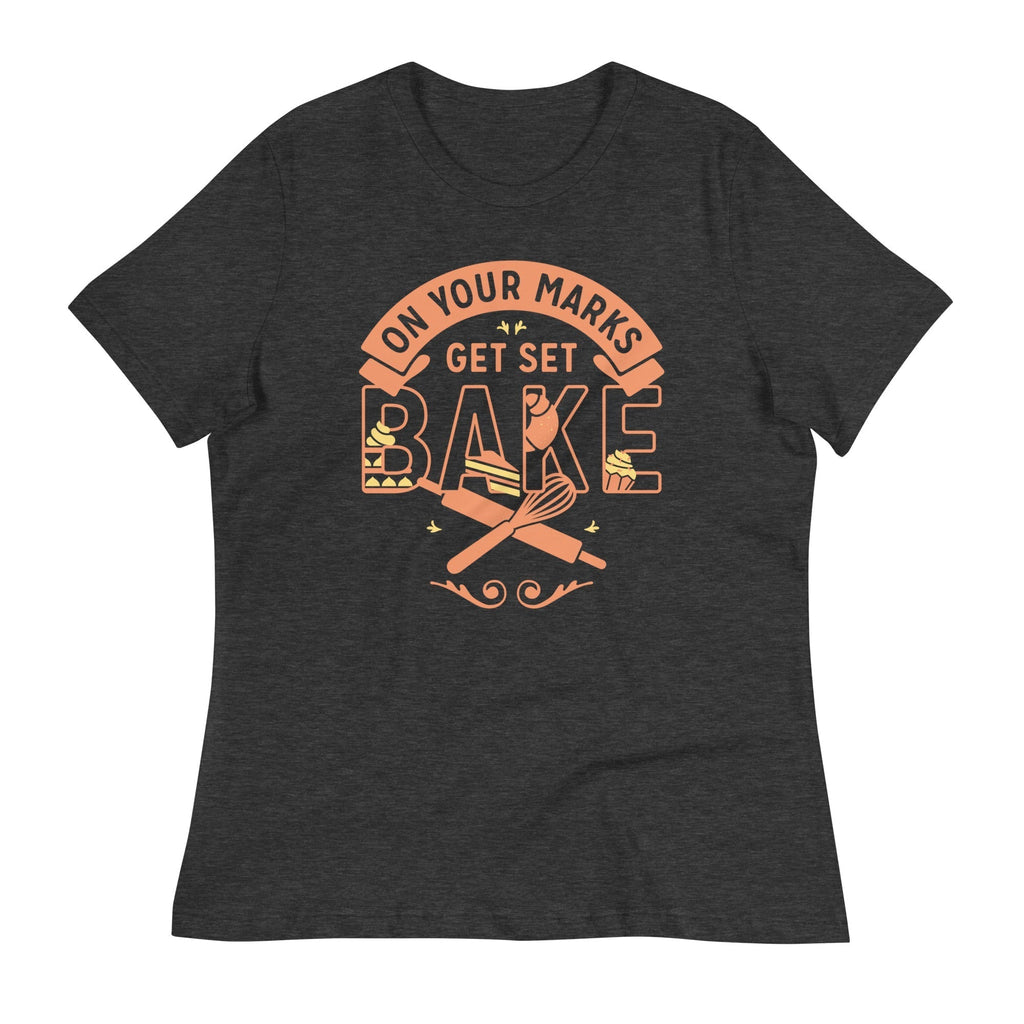On Your Marks Get Set Bake Women's Signature Tee Hoodie, Sweatshirt | PureTeeCo.com (Image 1)
