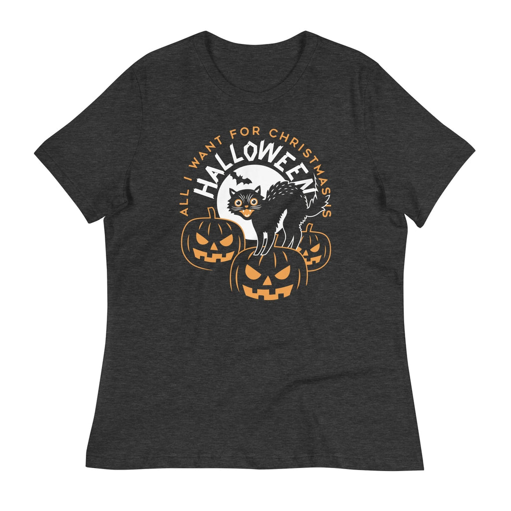 All I Want For Christmas Is Halloween Women's Signature Tee Hoodie, Sweatshirt | PureTeeCo.com (Image 3)