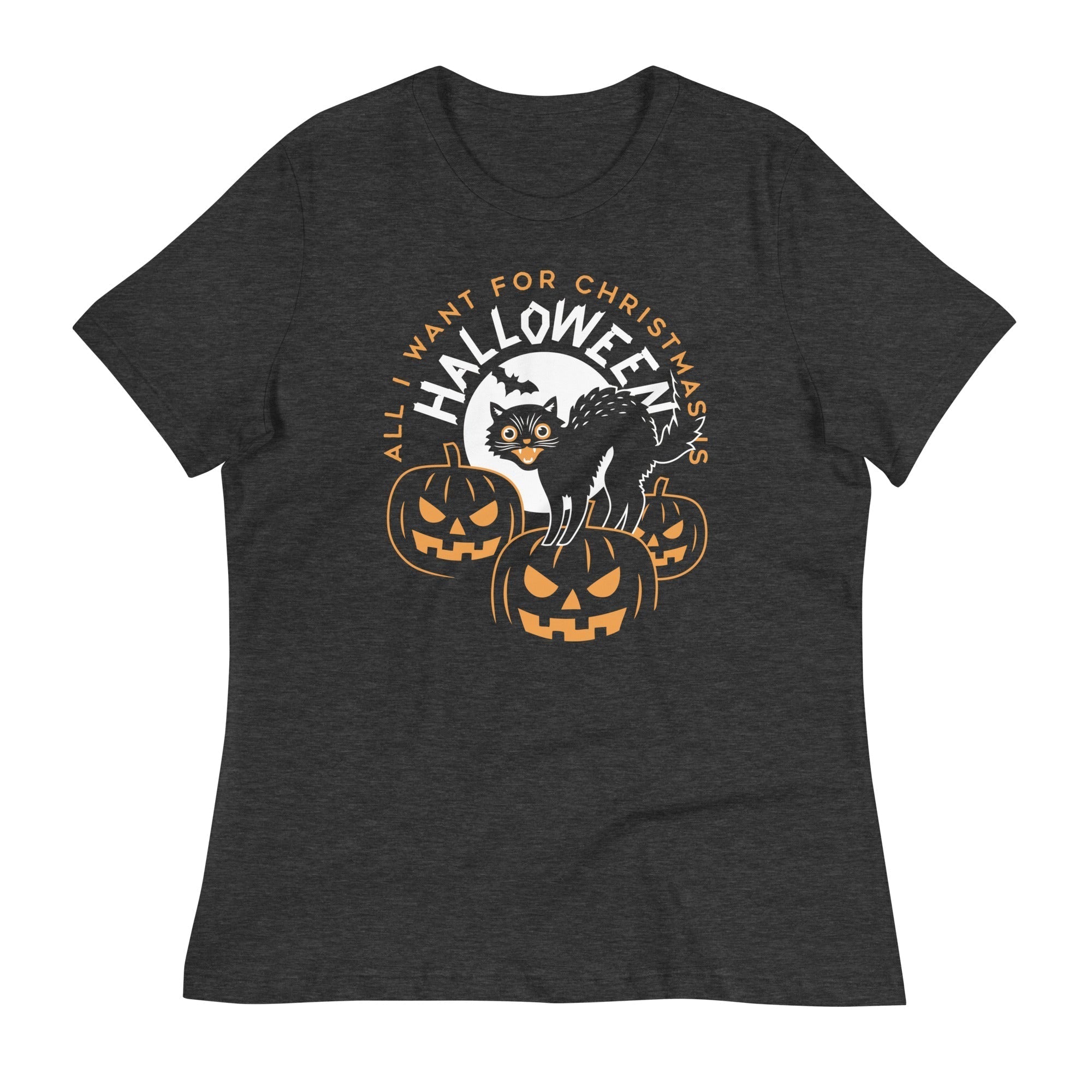 All I Want For Christmas Is Halloween Women's Signature Tee Hoodie, Sweatshirt | PureTeeCo.com (Image 3)
