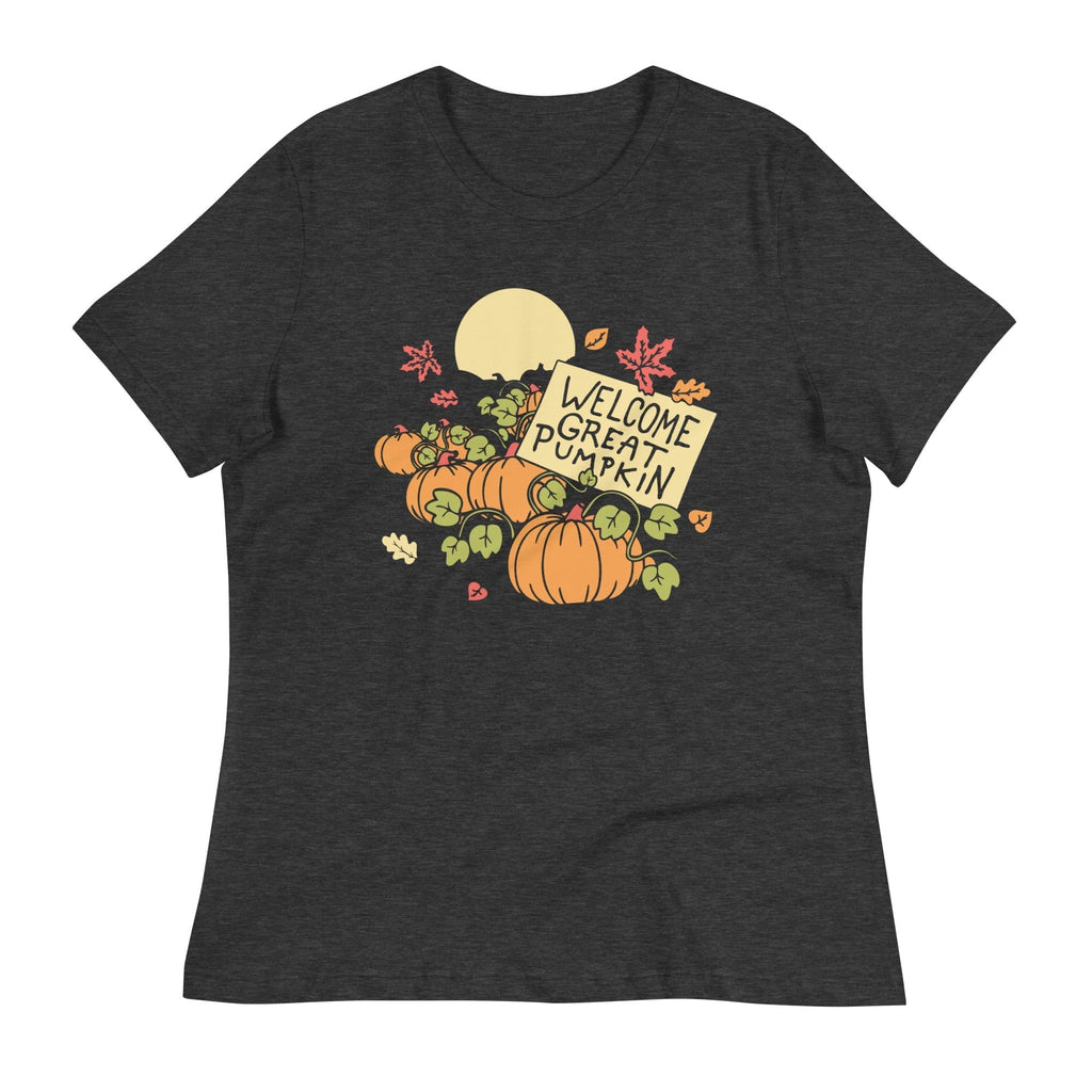 Welcome Great Pumpkin Women's Signature Tee Hoodie, Sweatshirt | PureTeeCo.com (Image 3)