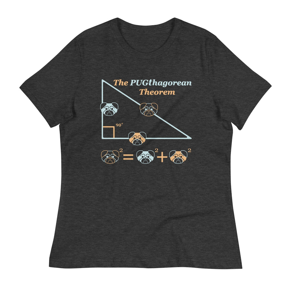 Pugthagorean Theorem Women's Signature Tee Hoodie, Sweatshirt | PureTeeCo.com (Image 3)