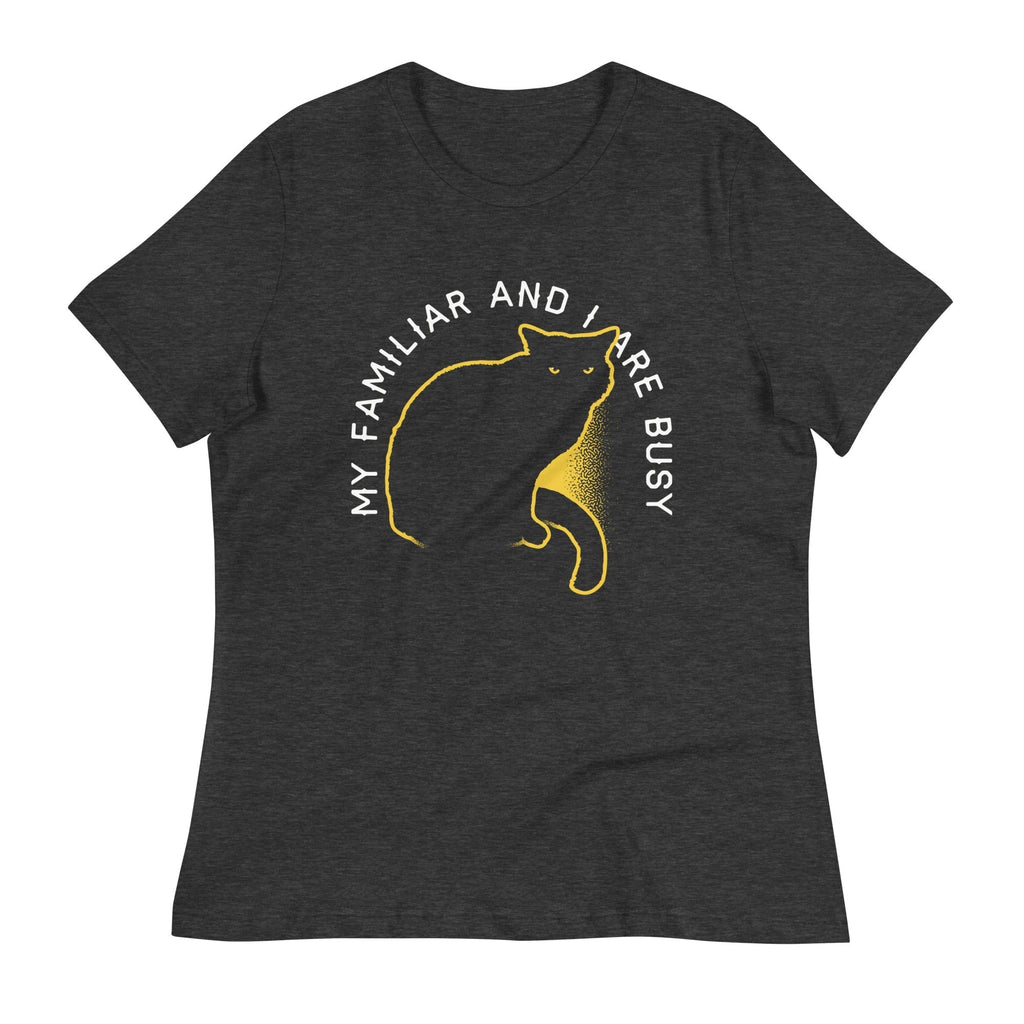 My Familiar And I Are Busy Women's Signature Tee Hoodie, Sweatshirt | PureTeeCo.com (Image 3)