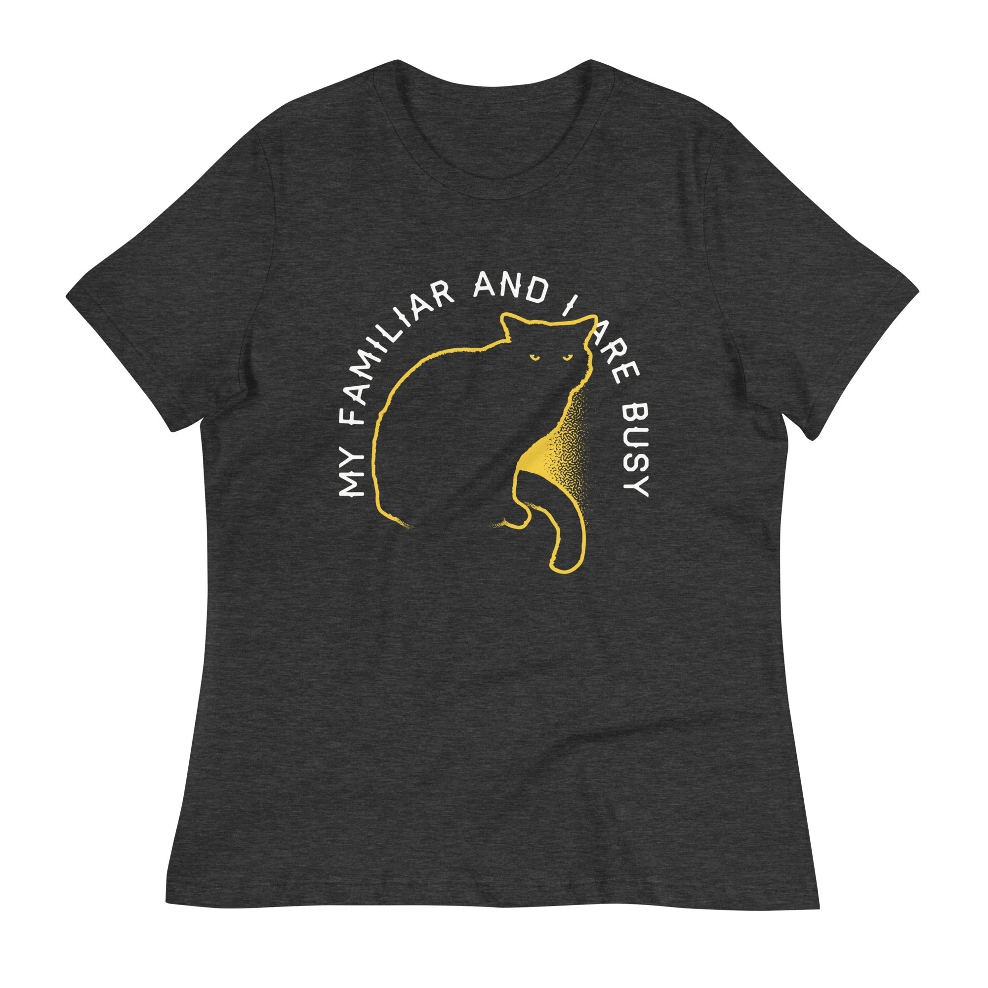 My Familiar And I Are Busy Women's Signature Tee Hoodie, Sweatshirt | PureTeeCo.com (Image 3)