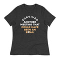 Survived Another Meeting Women's Signature Tee Hoodie, Sweatshirt | PureTeeCo.com (Image 1)