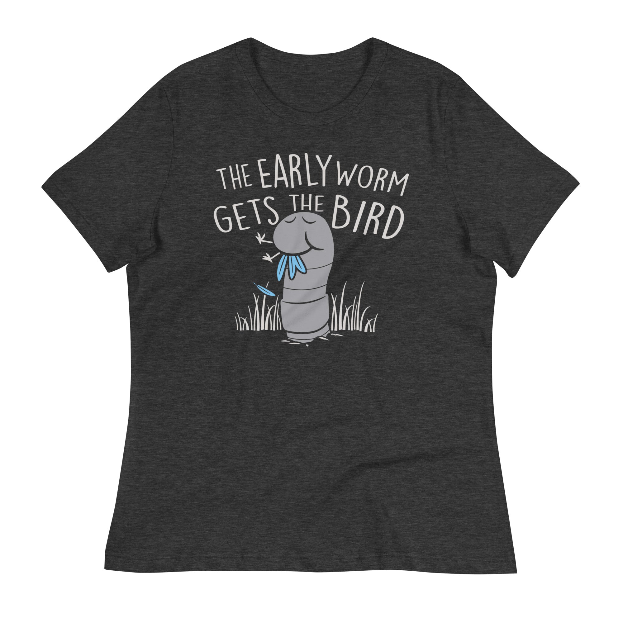The Early Worm Gets The Bird Women's Signature Tee Hoodie, Sweatshirt | PureTeeCo.com (Image 3)