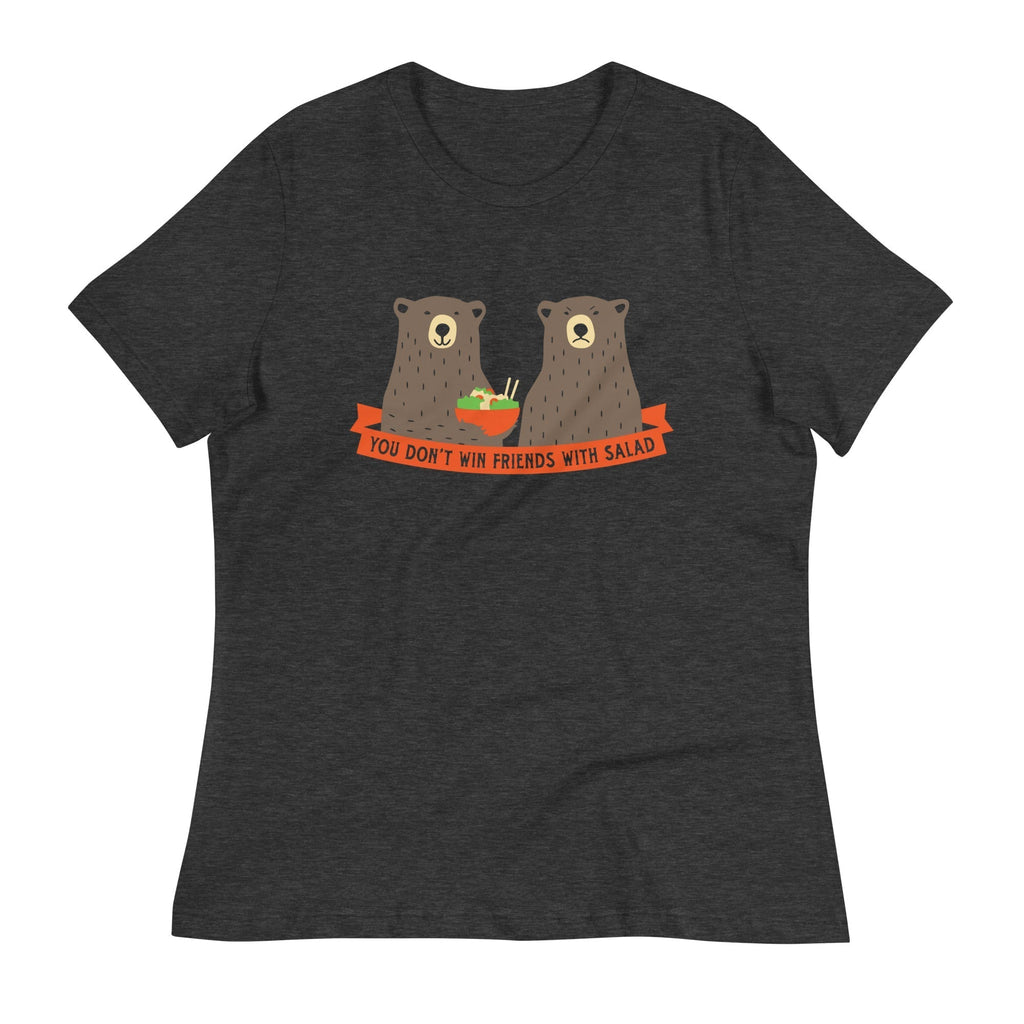 You Don't Win Friends With Salad Women's Signature Tee Hoodie, Sweatshirt | PureTeeCo.com (Image 3)