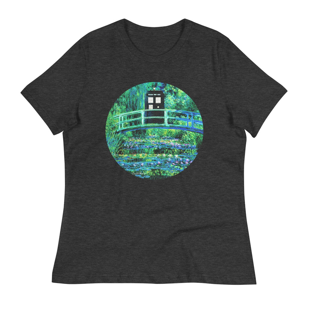 Water Lilies Police Box Women's Signature Tee Hoodie, Sweatshirt | PureTeeCo.com (Image 3)