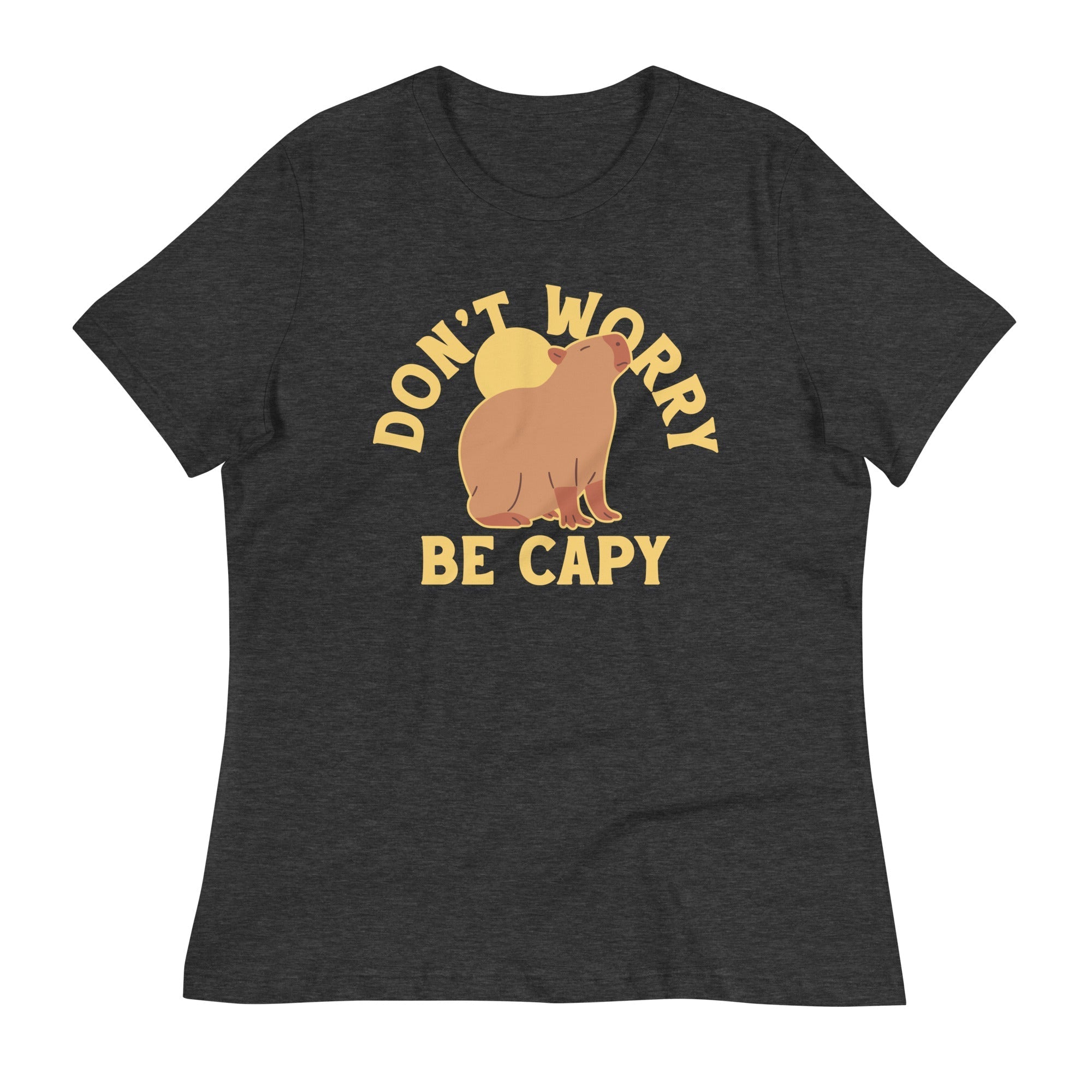 Don't Worry Be Capy Women's Signature Tee Hoodie, Sweatshirt | PureTeeCo.com (Image 1)