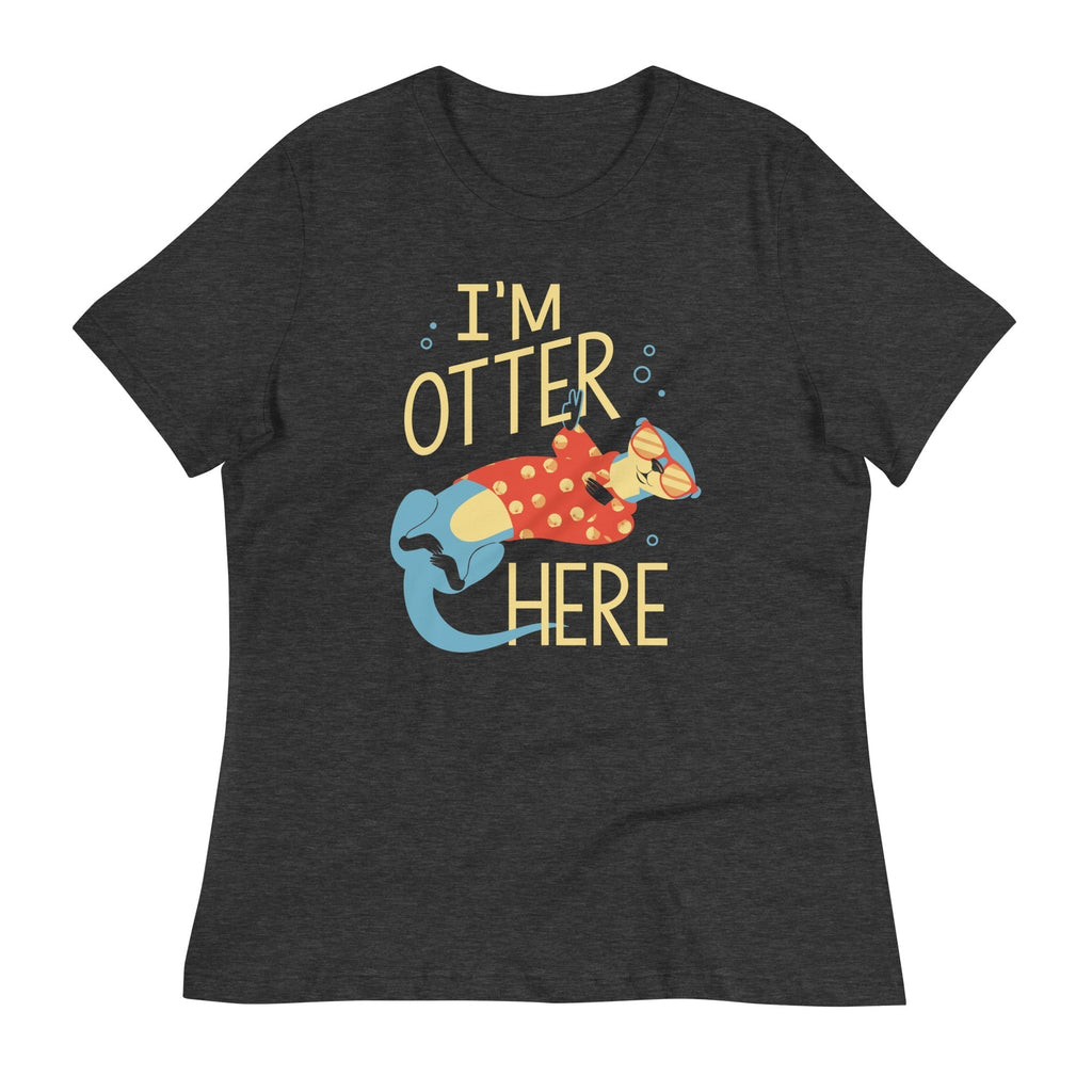 I'm Otter Here Women's Signature Tee Hoodie, Sweatshirt | PureTeeCo.com (Image 3)