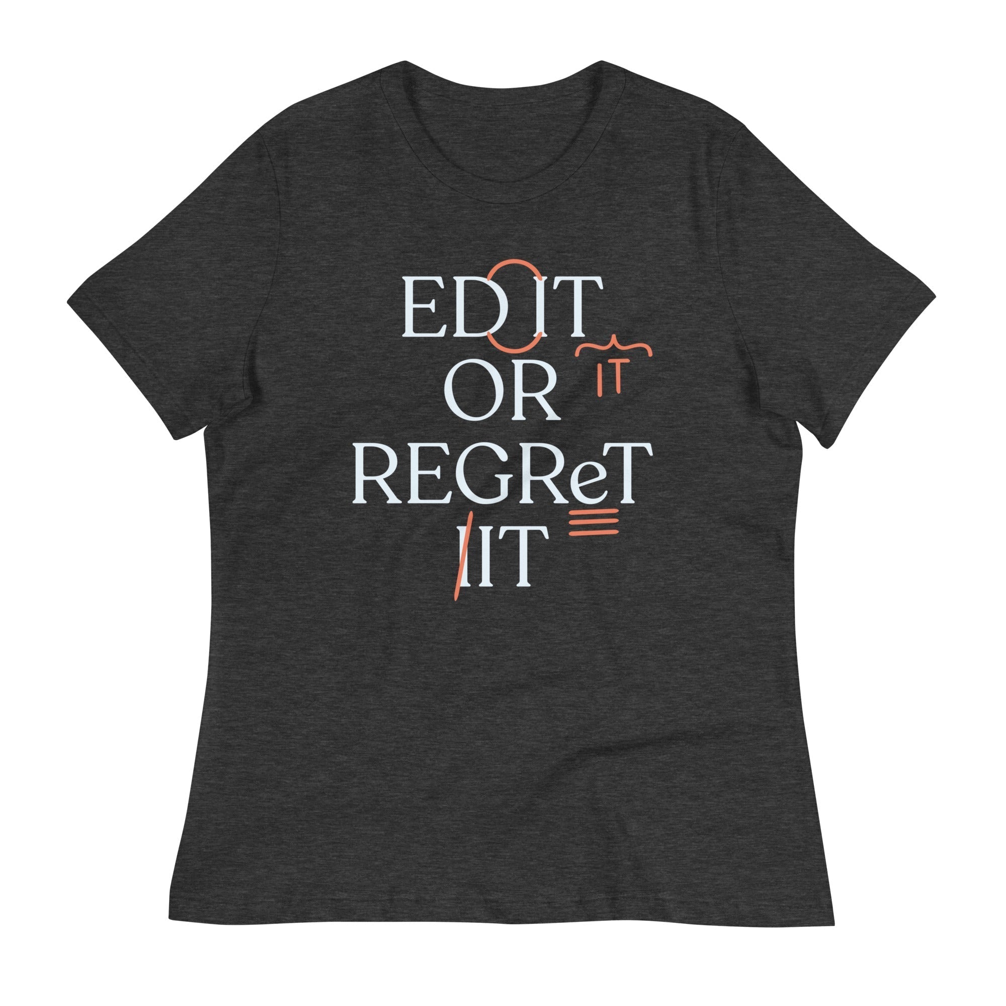 Edit Or Regret It Women's Signature Tee Hoodie, Sweatshirt | PureTeeCo.com (Image 3)