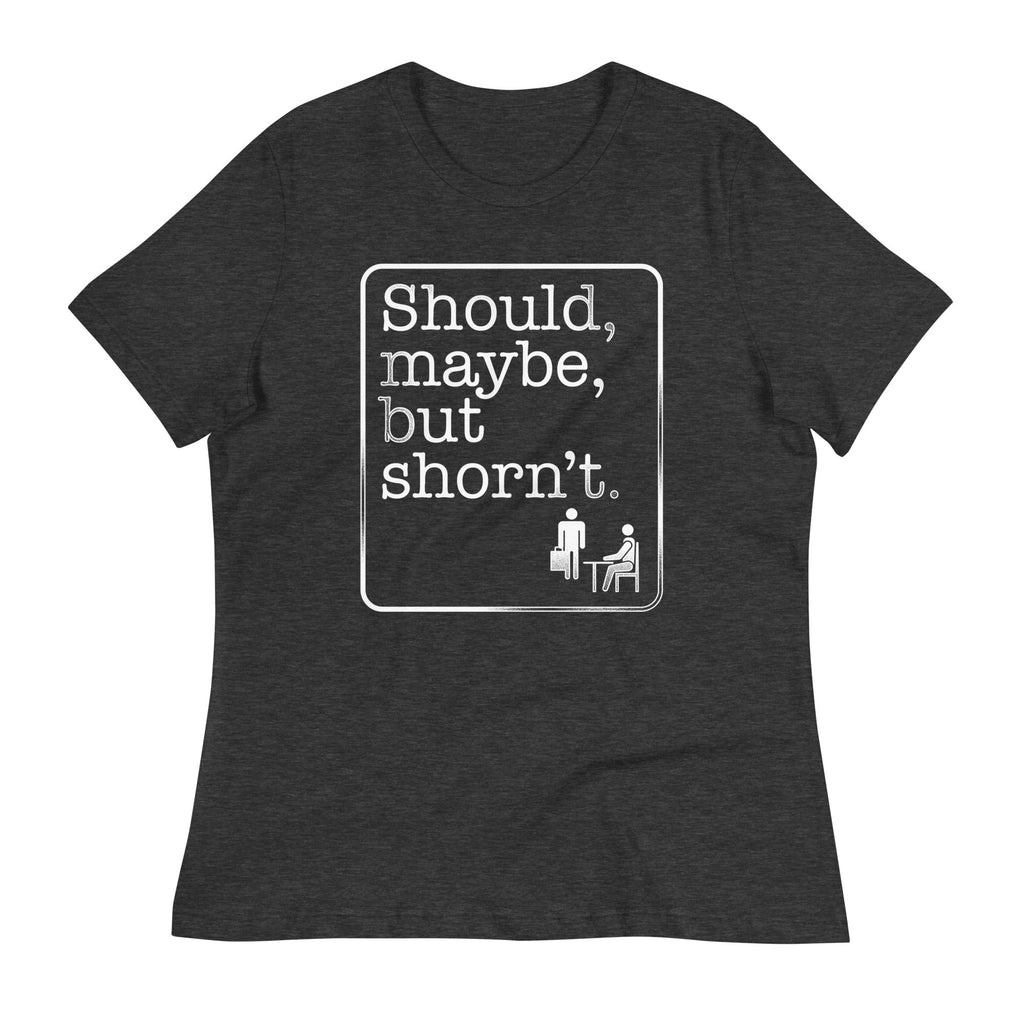 Should, Maybe, But Shorn't Women's Signature Tee Hoodie, Sweatshirt | PureTeeCo.com (Image 1)