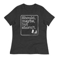 Should, Maybe, But Shorn't Women's Signature Tee Hoodie, Sweatshirt | PureTeeCo.com (Image 1)