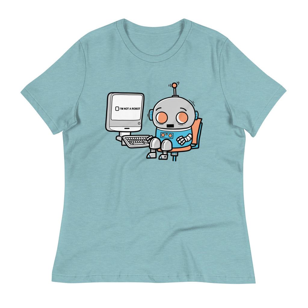 Robot Captcha Women's Signature Tee Hoodie, Sweatshirt | PureTeeCo.com (Image 3)