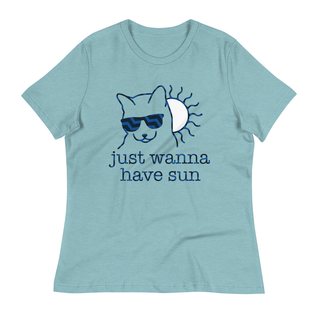 Just Wanna Have Sun Women's Signature Tee Hoodie, Sweatshirt | PureTeeCo.com (Image 1)