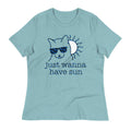 Just Wanna Have Sun Women's Signature Tee Hoodie, Sweatshirt | PureTeeCo.com (Image 1)
