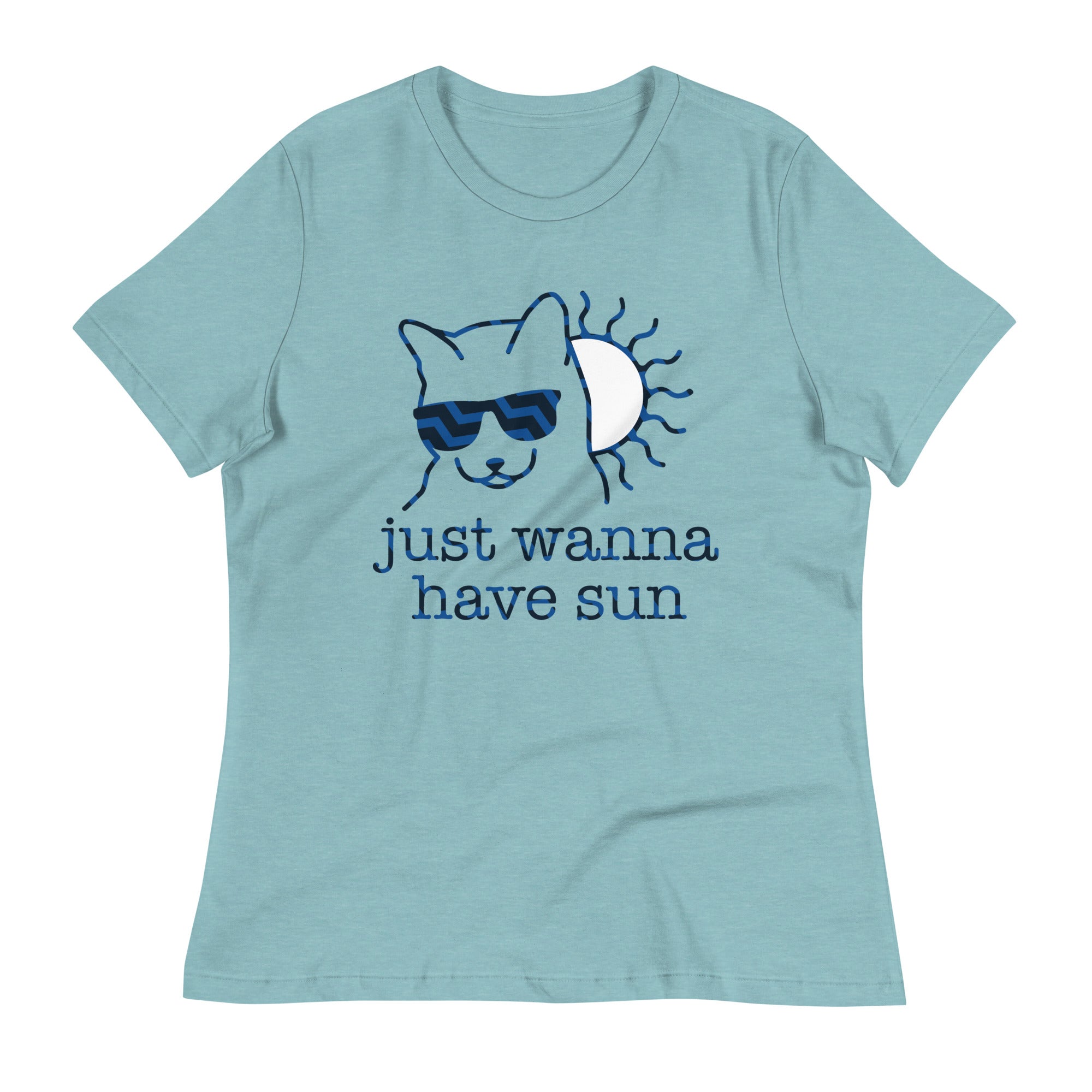 Just Wanna Have Sun Women's Signature Tee Hoodie, Sweatshirt | PureTeeCo.com (Image 1)