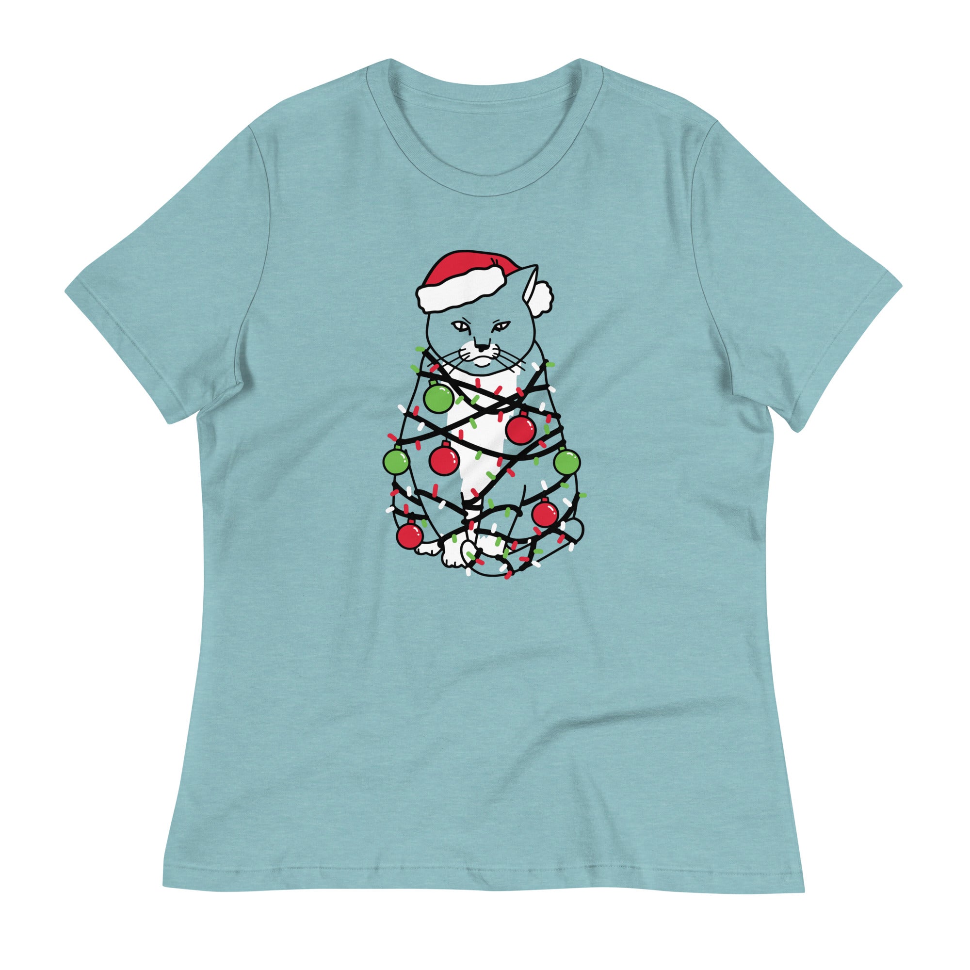 Meowy Christmas Women's Signature Tee Hoodie, Sweatshirt | PureTeeCo.com (Image 4)