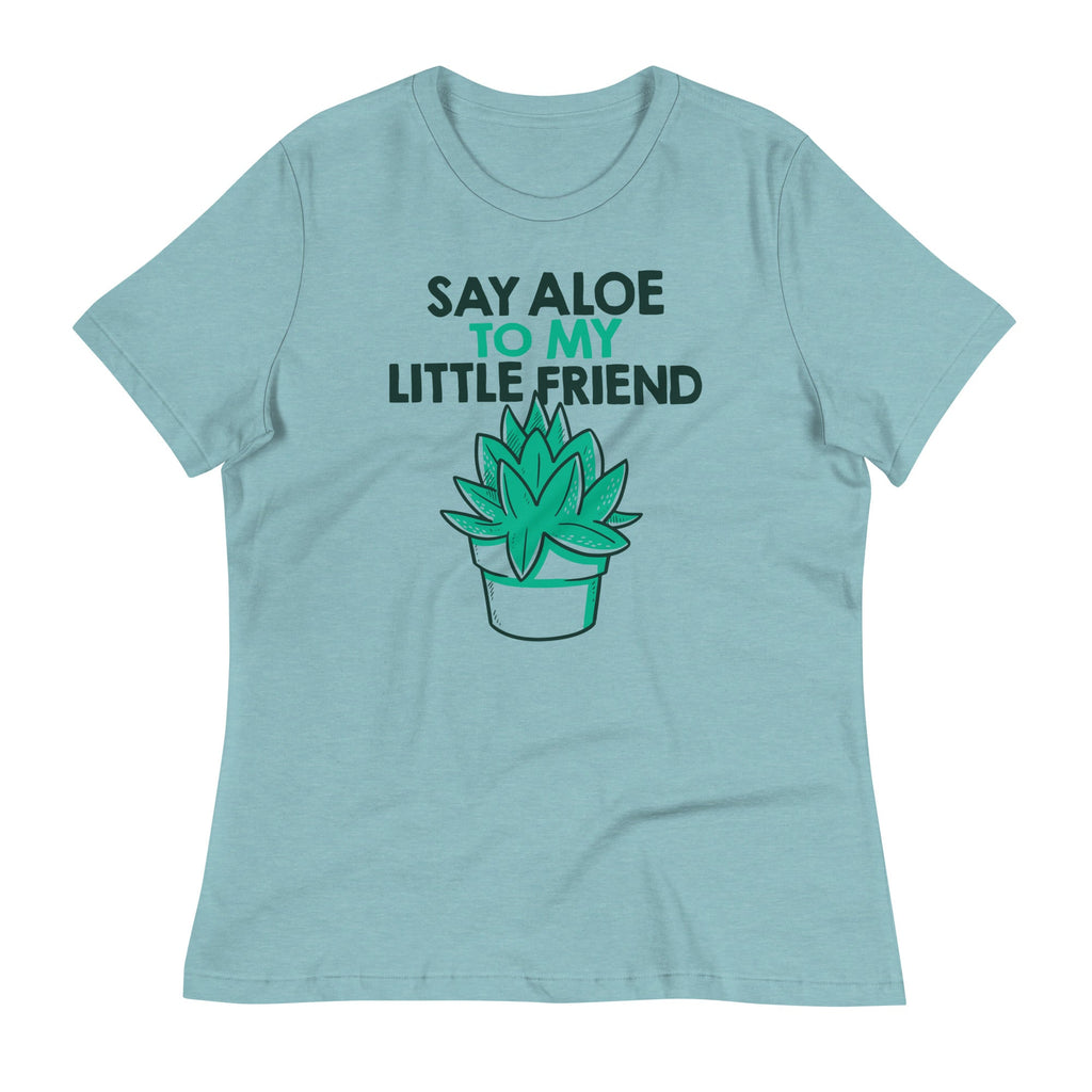 Say Aloe To My Little Friend Women's Signature Tee Hoodie, Sweatshirt | PureTeeCo.com (Image 3)