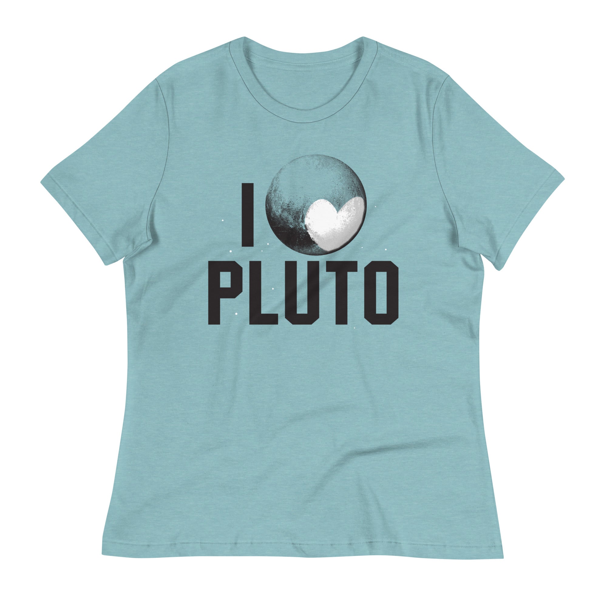 I Heart Pluto Women's Signature Tee Hoodie, Sweatshirt | PureTeeCo.com (Image 4)