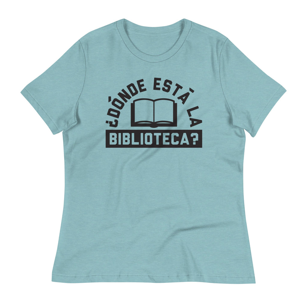 Donde Esta La Biblioteca? Women's Signature Tee Hoodie, Sweatshirt | PureTeeCo.com (Image 3)