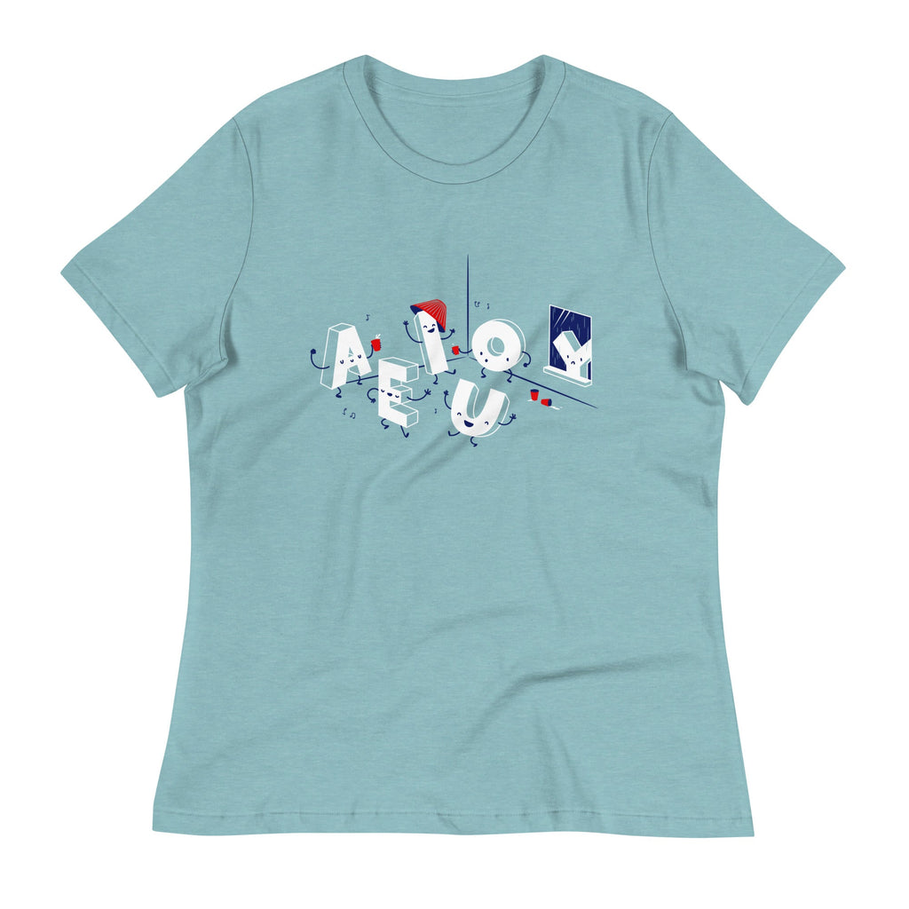 Vowel Party Time Women's Signature Tee Hoodie, Sweatshirt | PureTeeCo.com (Image 1)