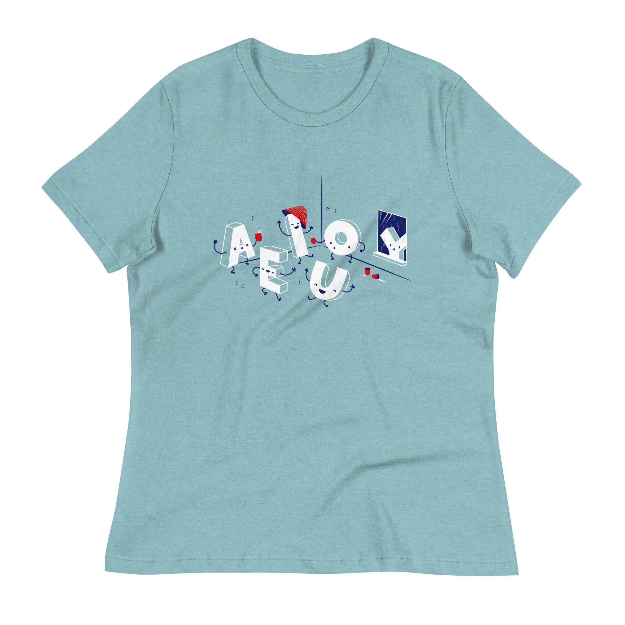Vowel Party Time Women's Signature Tee Hoodie, Sweatshirt | PureTeeCo.com (Image 1)